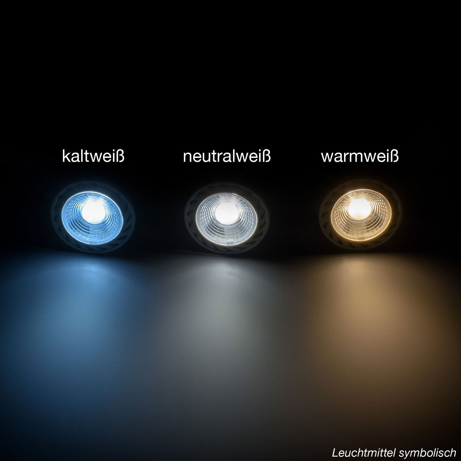 LED-Line LED-Leuchtmittel GU10 1W LED Leuchtmittel Warmweiß 3000K 90 lumen Spot Strahler, 1 St.
