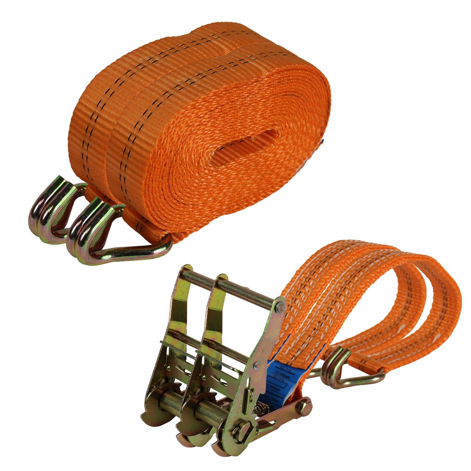 Spanngurt 2x Profi Ratschen Spanngurt Spanngurte Zurrgurt 2-tlg 6m 2t 2to 2000kg