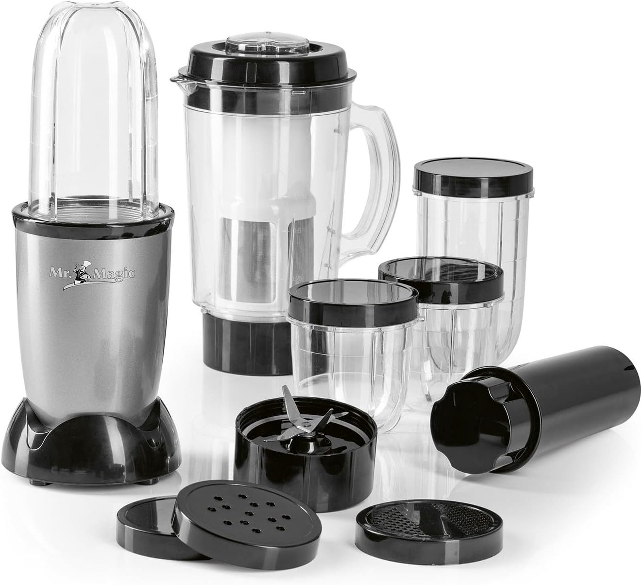 Standmixer GOURMETmaxx Smoothie Maker & Standmixer 400W 18tlg. Set Mr. Magic