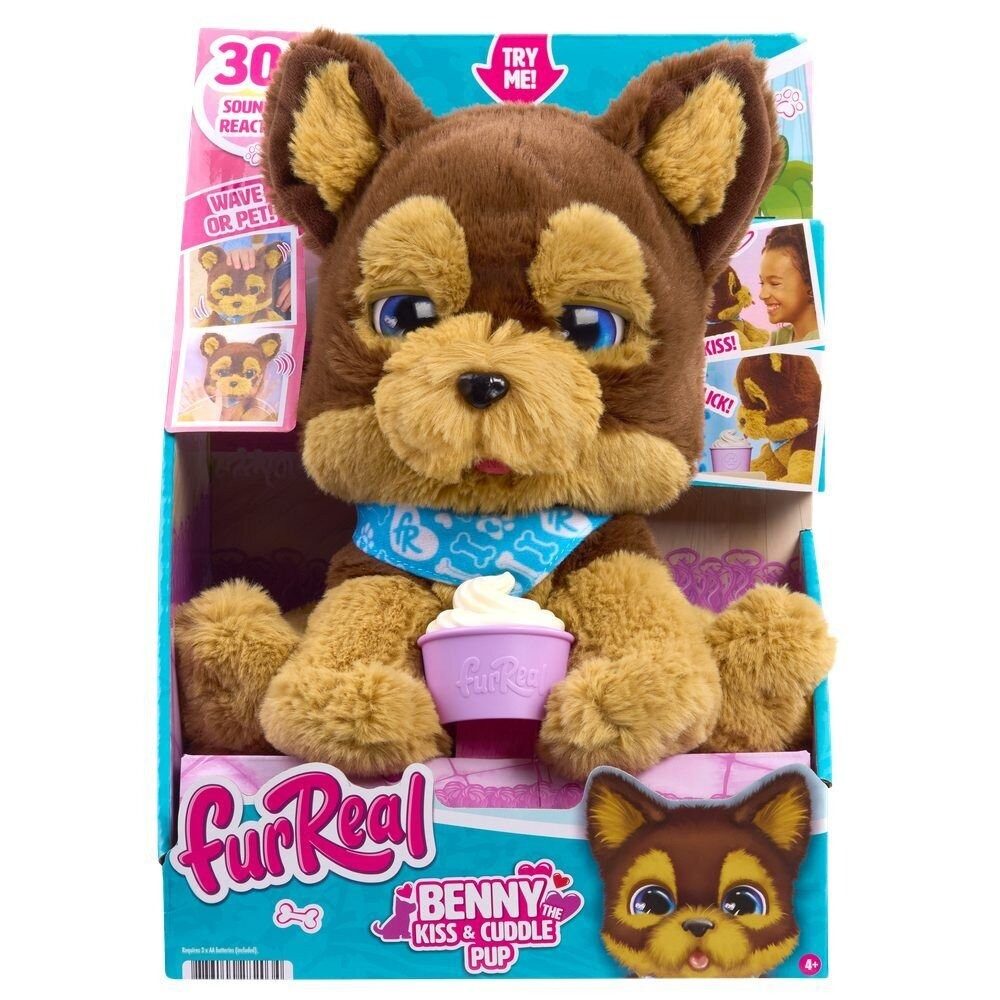 Just Play Kuscheltier FurReal Benny the Kiss & Cuddle Interaktives Plüschtier