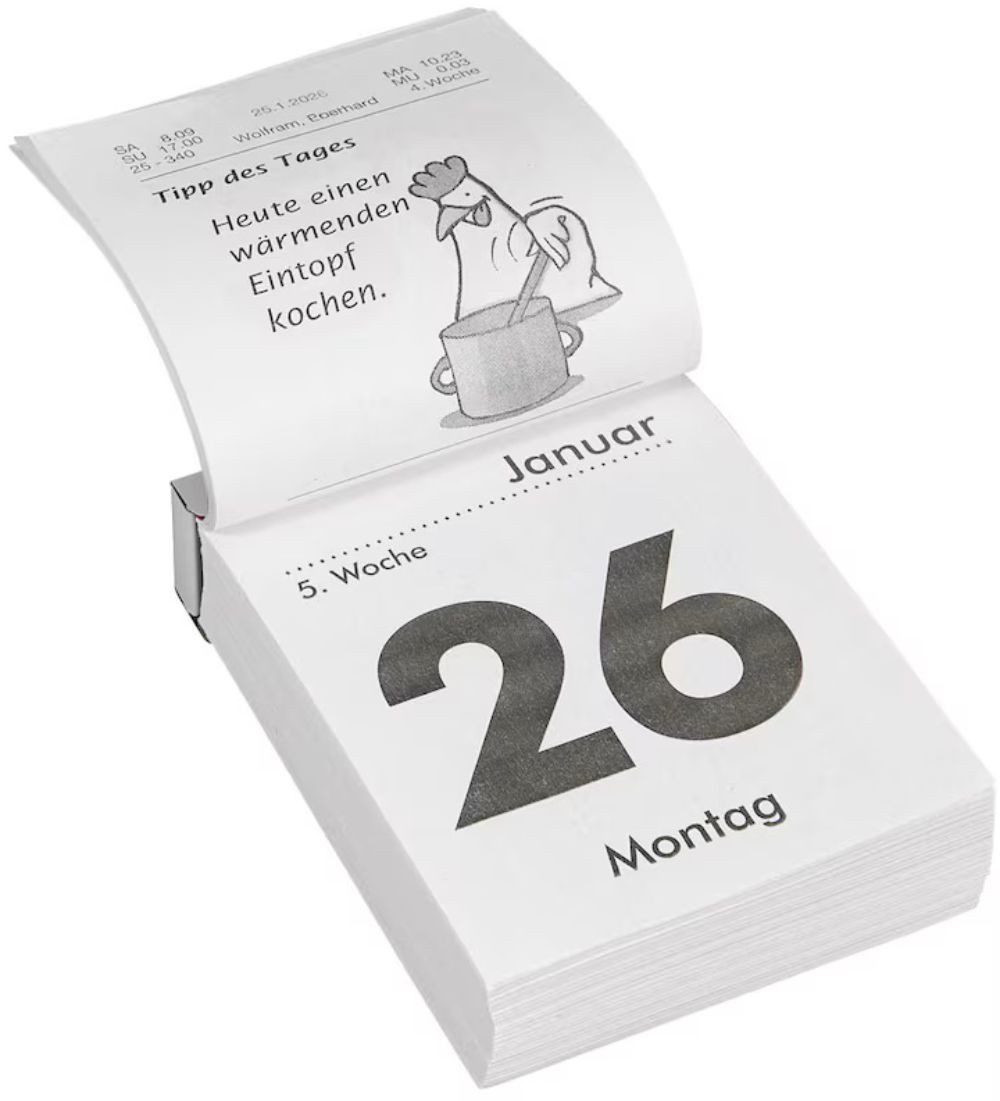 Herlitz Abreißkalender Wandkalender 2027 Gr.4 (6,5 x 10cm) - 1tlg – Bild 5 von 5