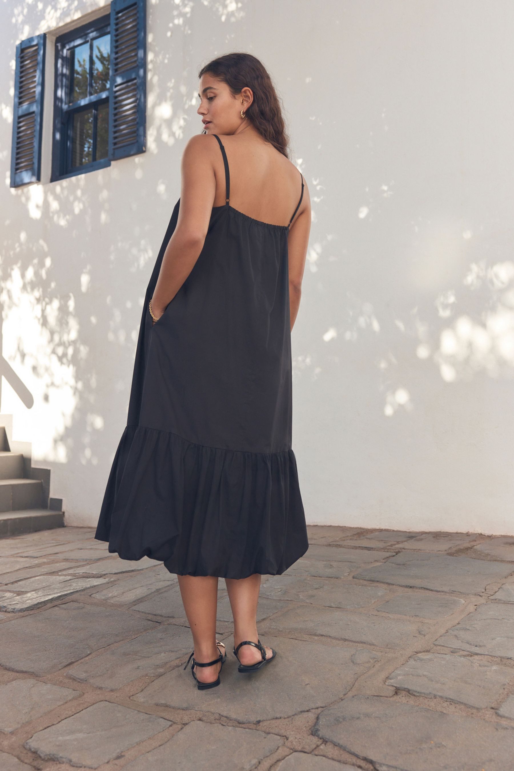 Next Midikleid Midikleid mit Ballonsaum aus günstig online kaufen
