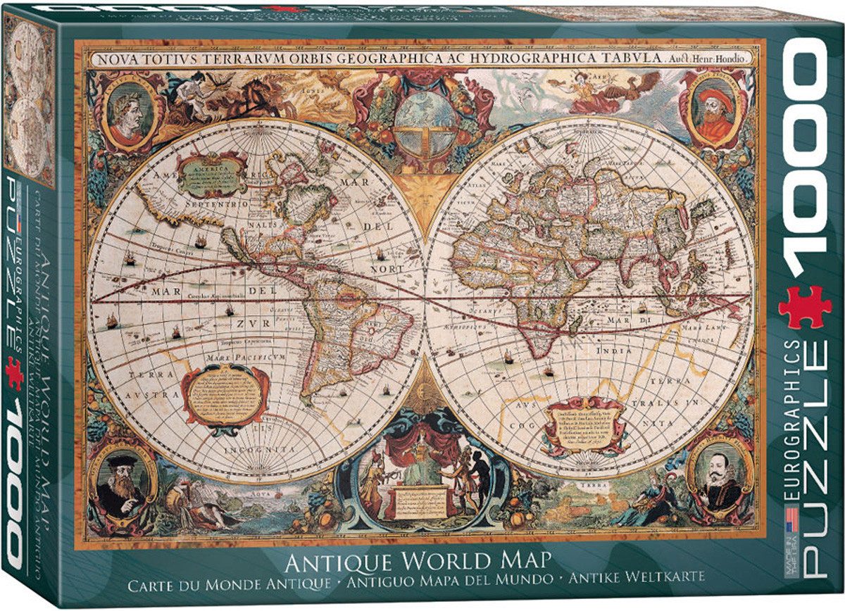 Puzzle 1000 Teile Puzzle - Puzzle - Antike Weltkarte Orbis Geographica +, Puzzleteile