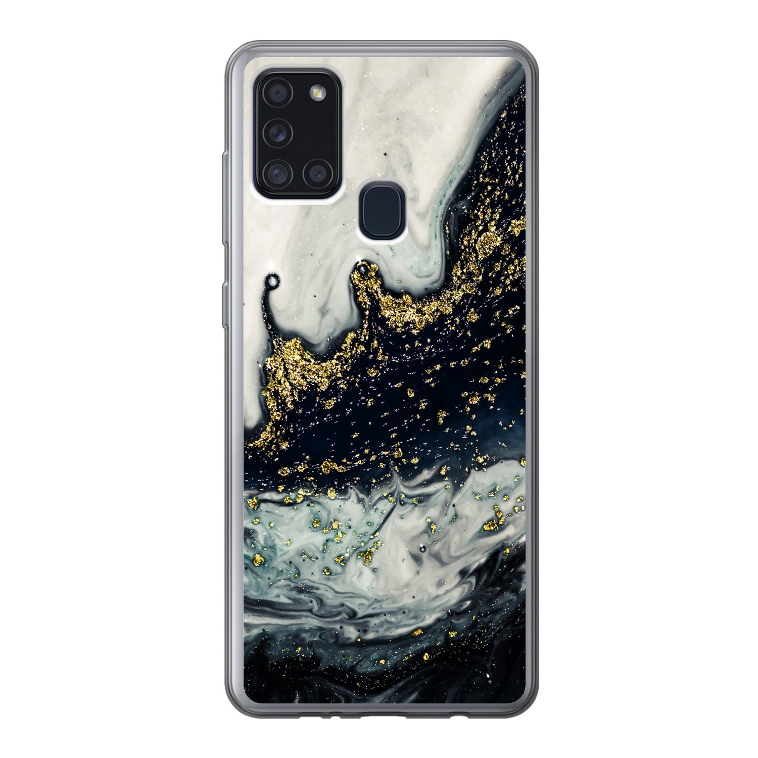 Handyhülle für Samsung Galaxy A21s Marmor - Abstrakt - Gold - Luxus