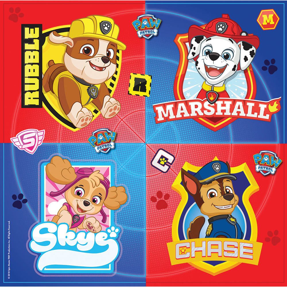 Amscan Papierserviette 'Paw Patrol', Servietten 16Stk./33x33cm