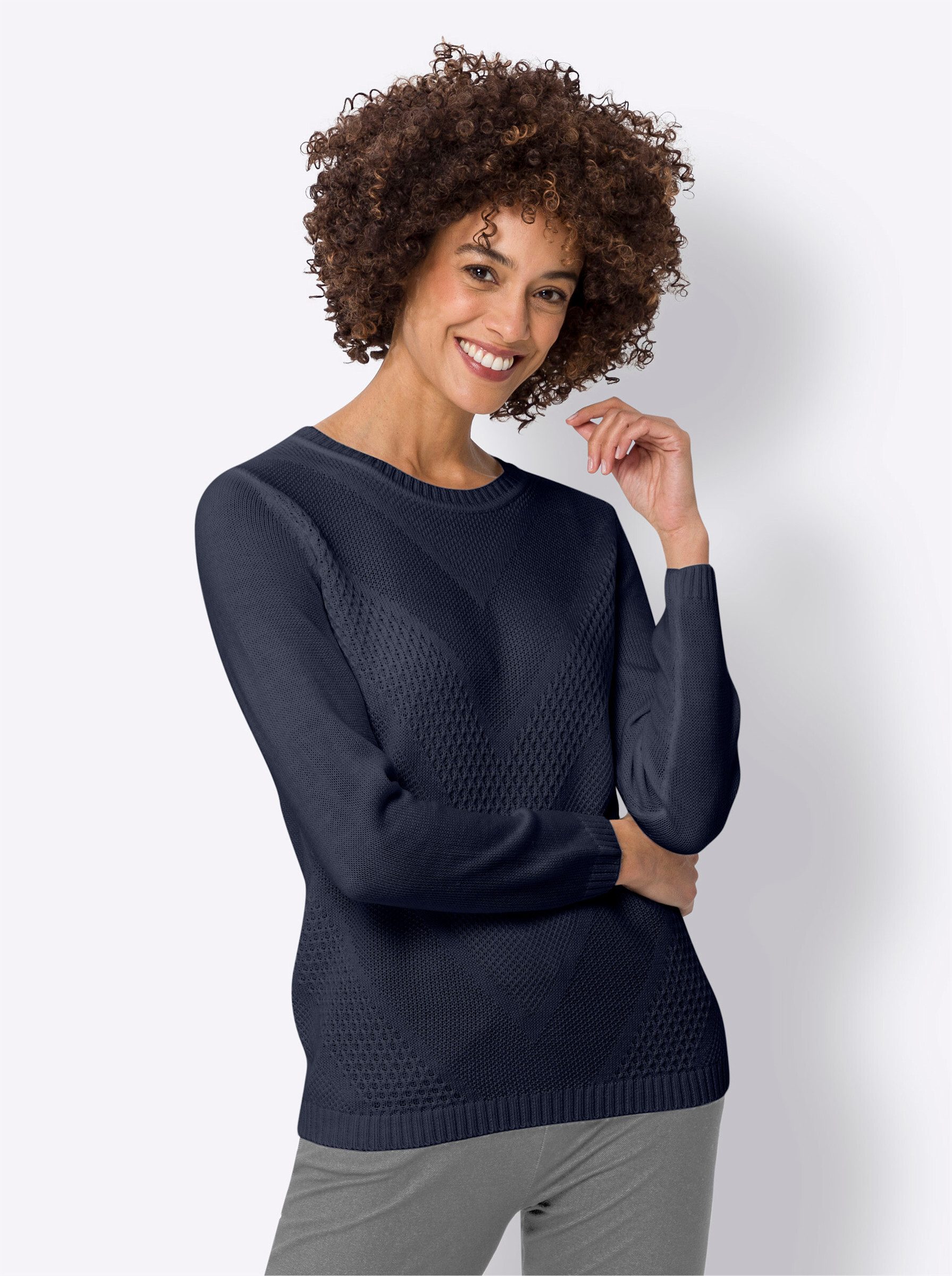 Strickpullover Langarm-Pullover