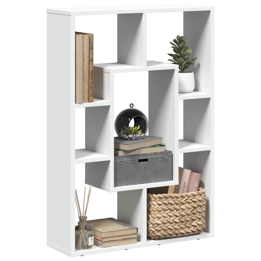 vidaXL Bücherregal Bücherregal Weiß 63 x 20 x 90 cm Holzwerkstoff, 1-tlg.