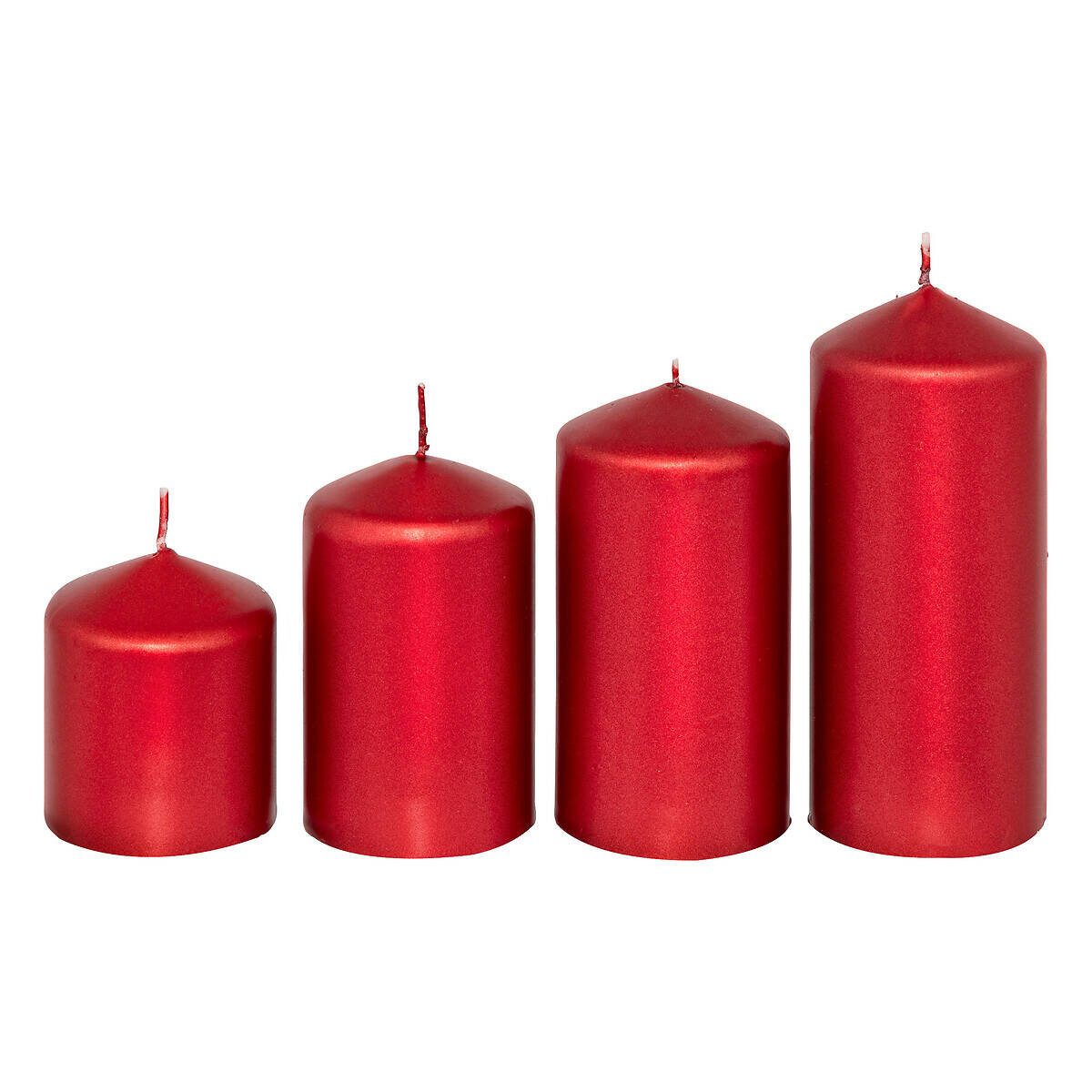 Atmosphera Créateur d'intérieur Kerzenlaterne Kerzen in verschiedenen Größen, Ø 5 cm, 4er-Set