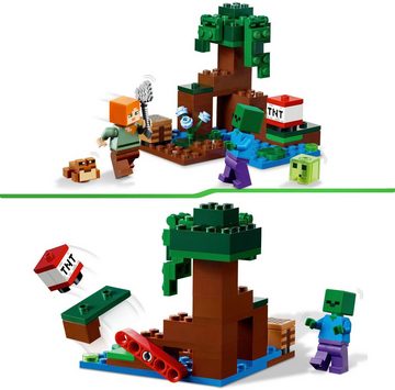 LEGO® Konstruktionsspielsteine Das Sumpfabenteuer (21240), LEGO® Minecraft, (65 St), Made in Europe