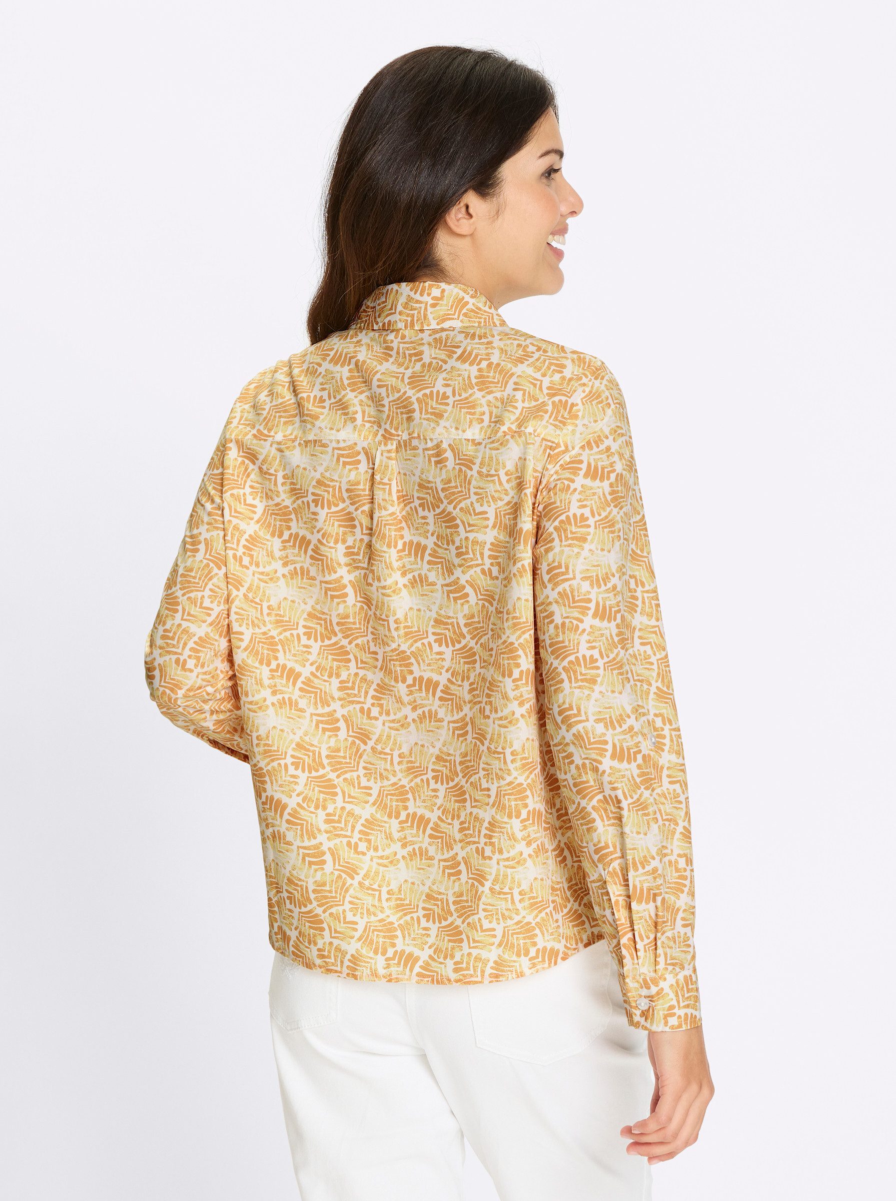 Sieh an! Klassische Bluse Langarm-Bluse Langarm