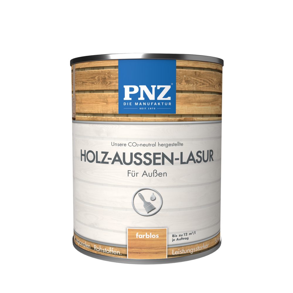 PNZ - Die Manufaktur Lasur Holz-Außen-Lasur, leistungsstarker Schutzanstrich für den Außenbreich