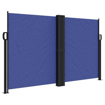 vidaXL Seitenmarkise Seitenmarkise Ausziehbar Blau 140x1000 cm Windschutz Seitenrollo