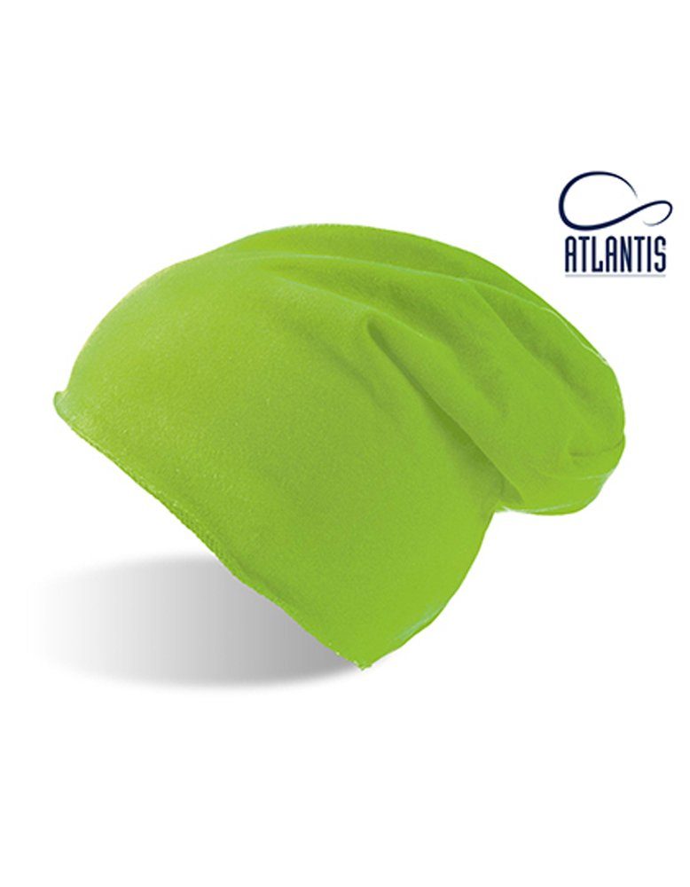 Atlantis Beanie Brooklin Beanie Mütze lange Form Green Fluo