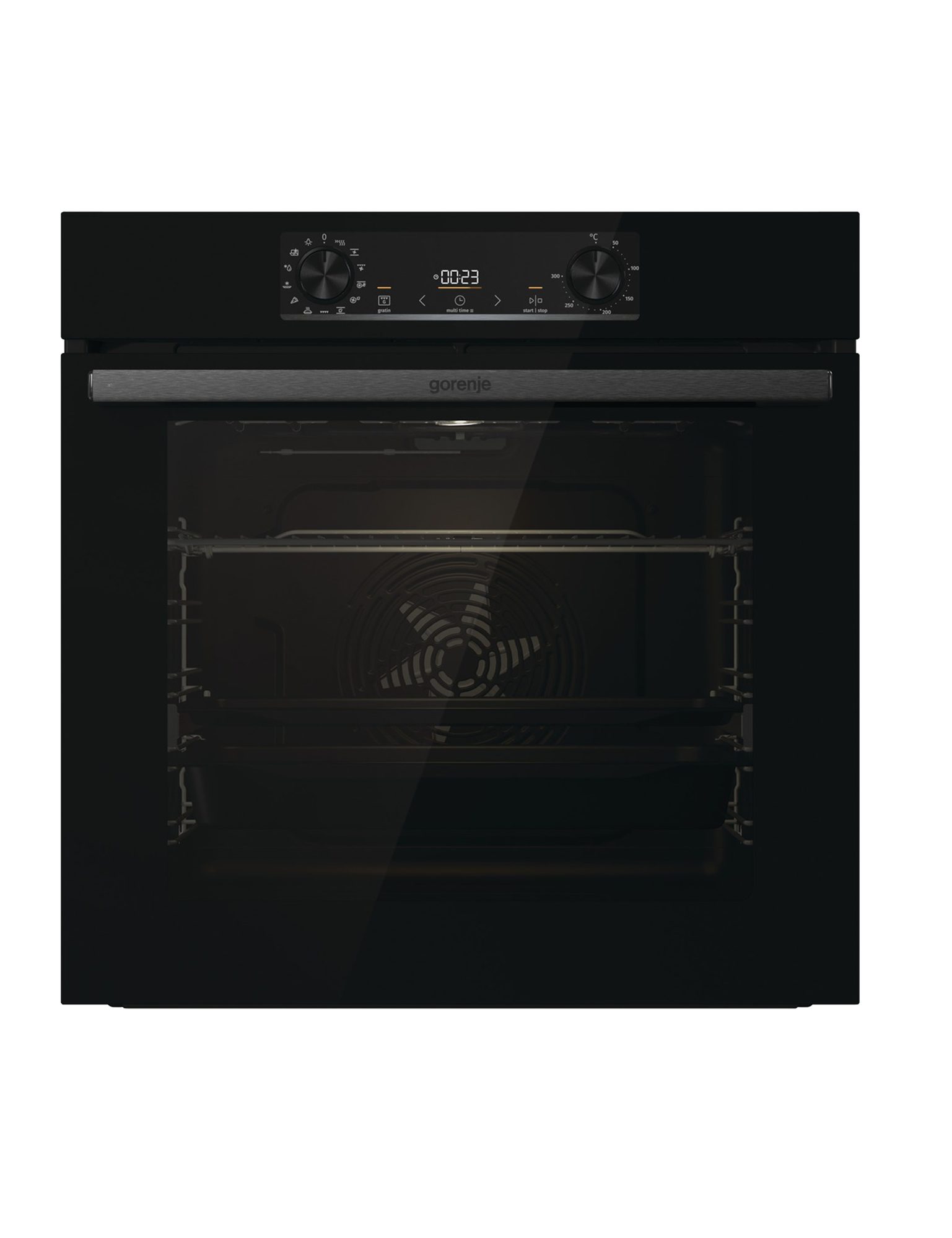 GORENJE Backofen BOS6737E13FBG, mit Teleskopausführung mit Klicksystem, SuperSize, AquaClean