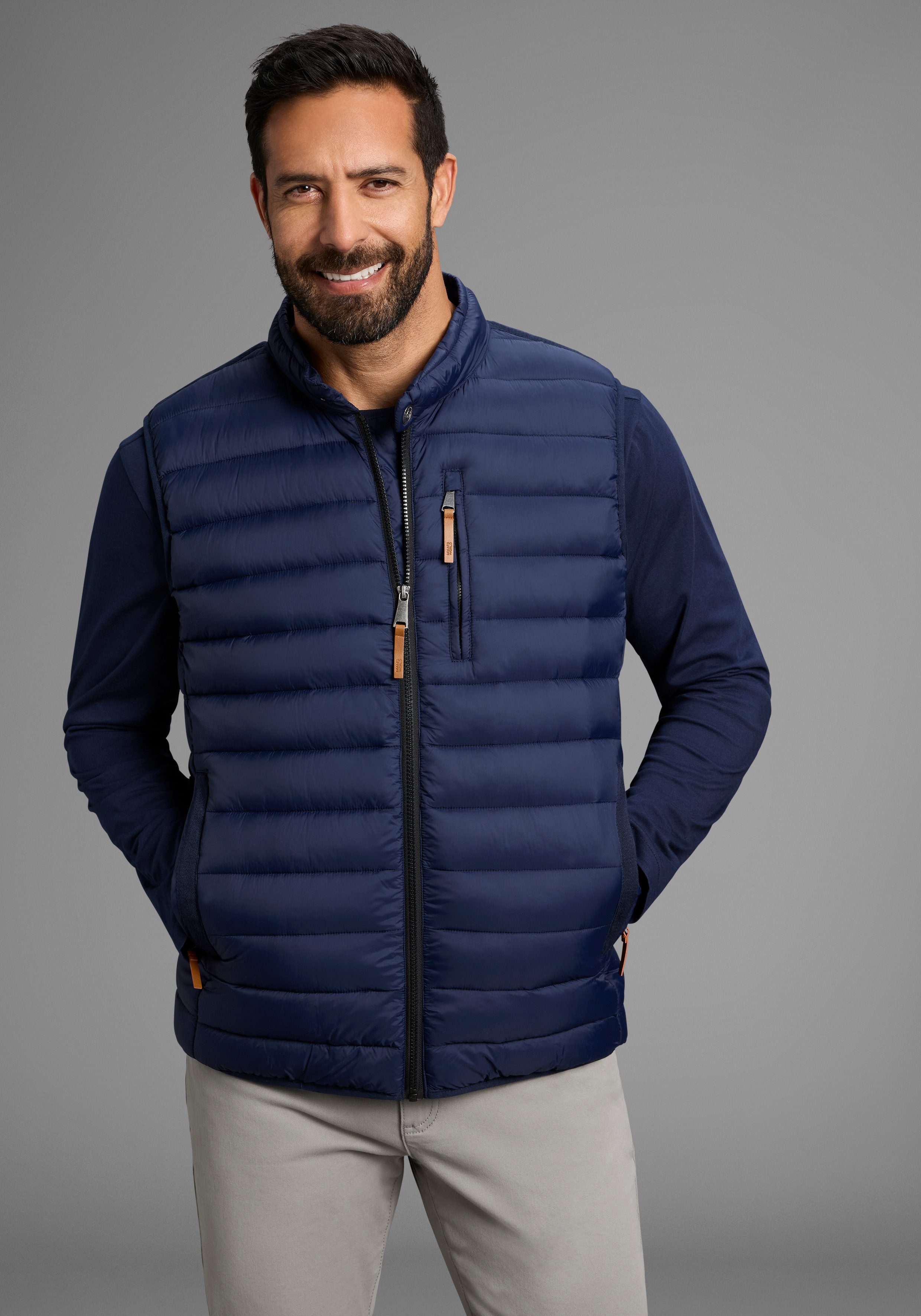 Man's World Steppweste mit Sehkragen, ideal für den Übergang günstig online kaufen