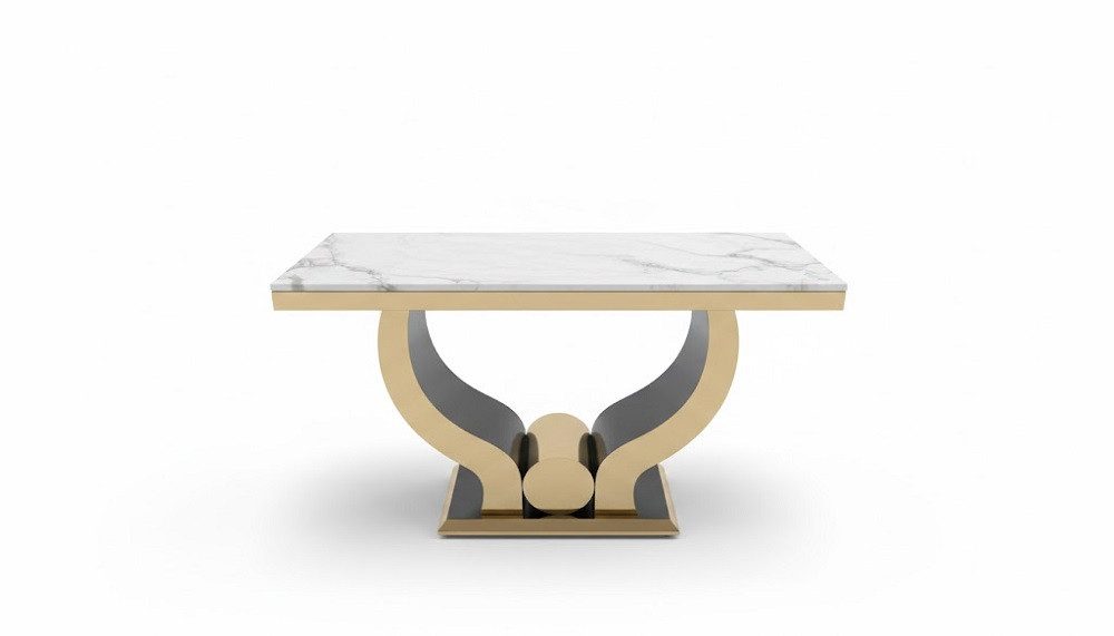 JVmoebel Konsolentisch Rechteckiger Esstisch aus dunkel gefärbtem Holz (1-St., Esstisch), Made in Europa