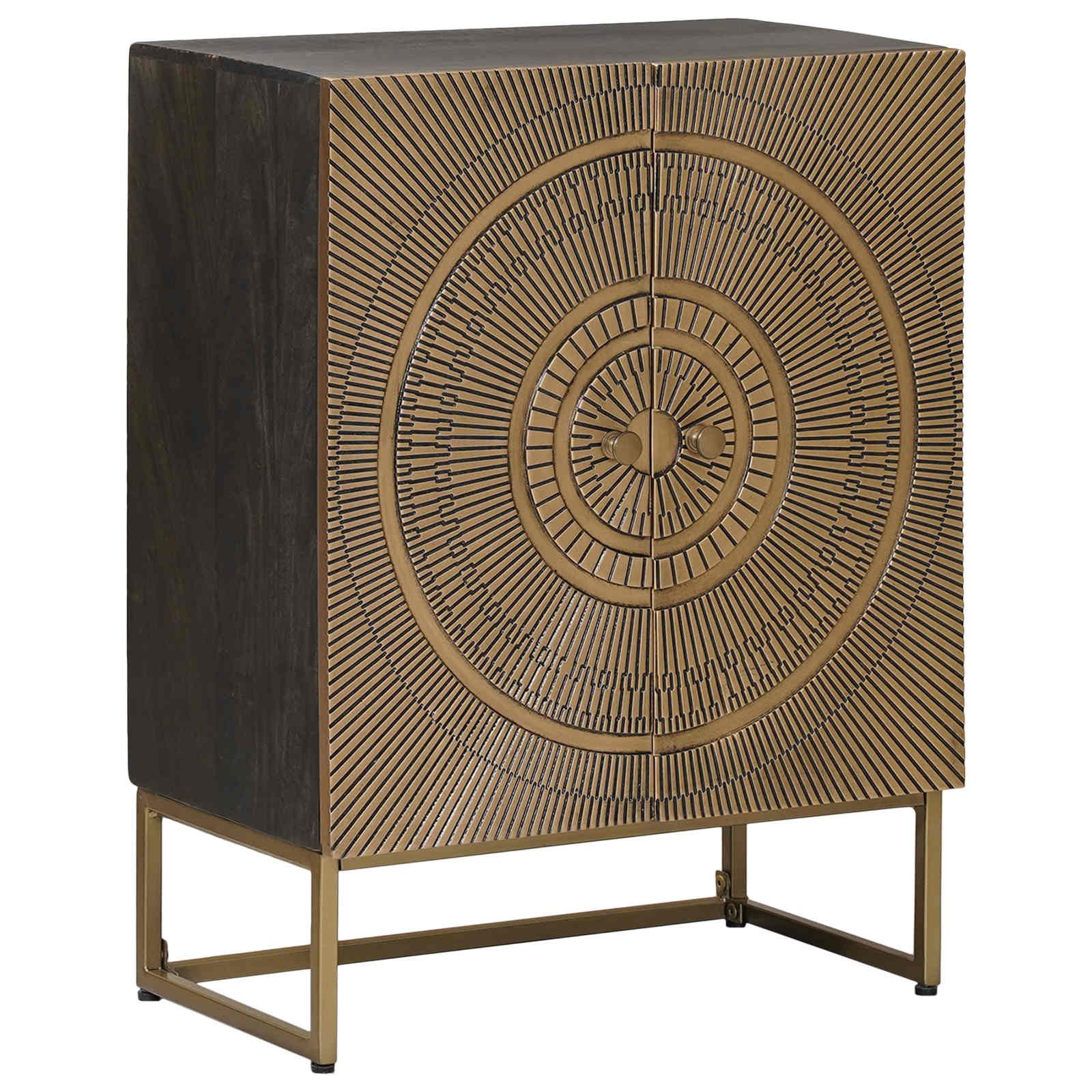 vidaXL Sideboard 53,5 x 30 x 70 cm Sideboard Messing 53,5x30x70 cm