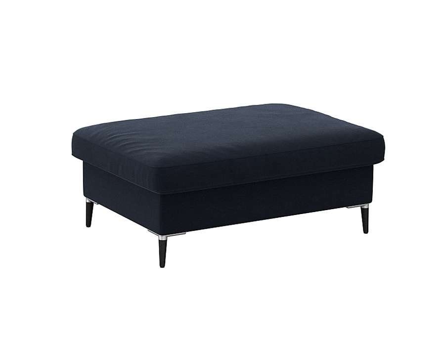 FLEXLUX Pouf Fiore, Kaltschaum, Füße Alu+schwarz