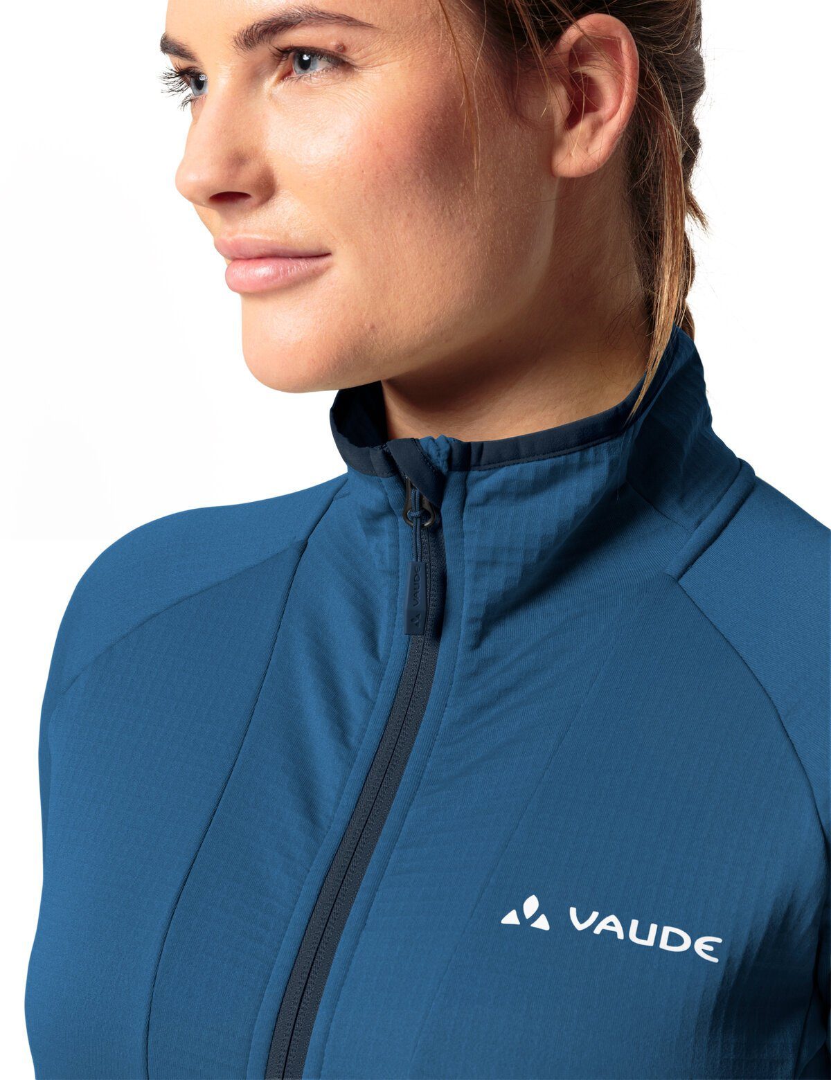Women's ultramarine kompensiert Jacket Fleece FZ Klimaneutral Outdoorjacke VAUDE II Monviso (1-St)