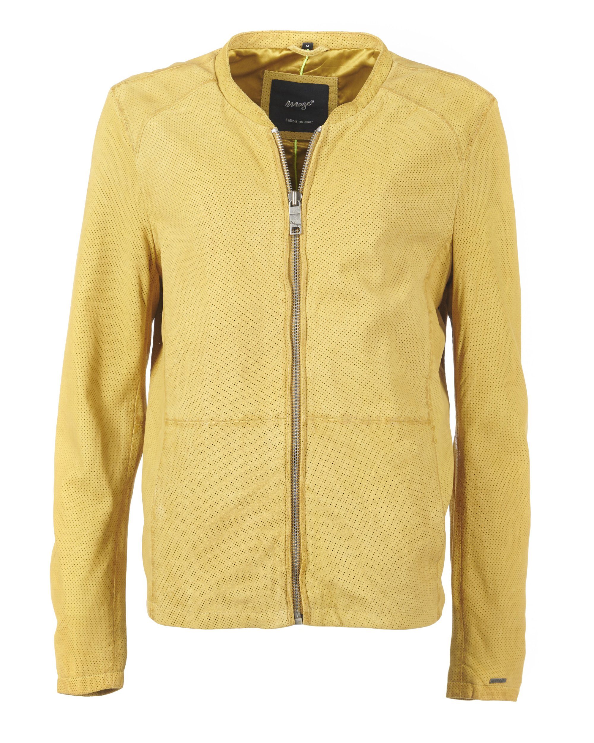 Maze Lederjacke Dobson yellow