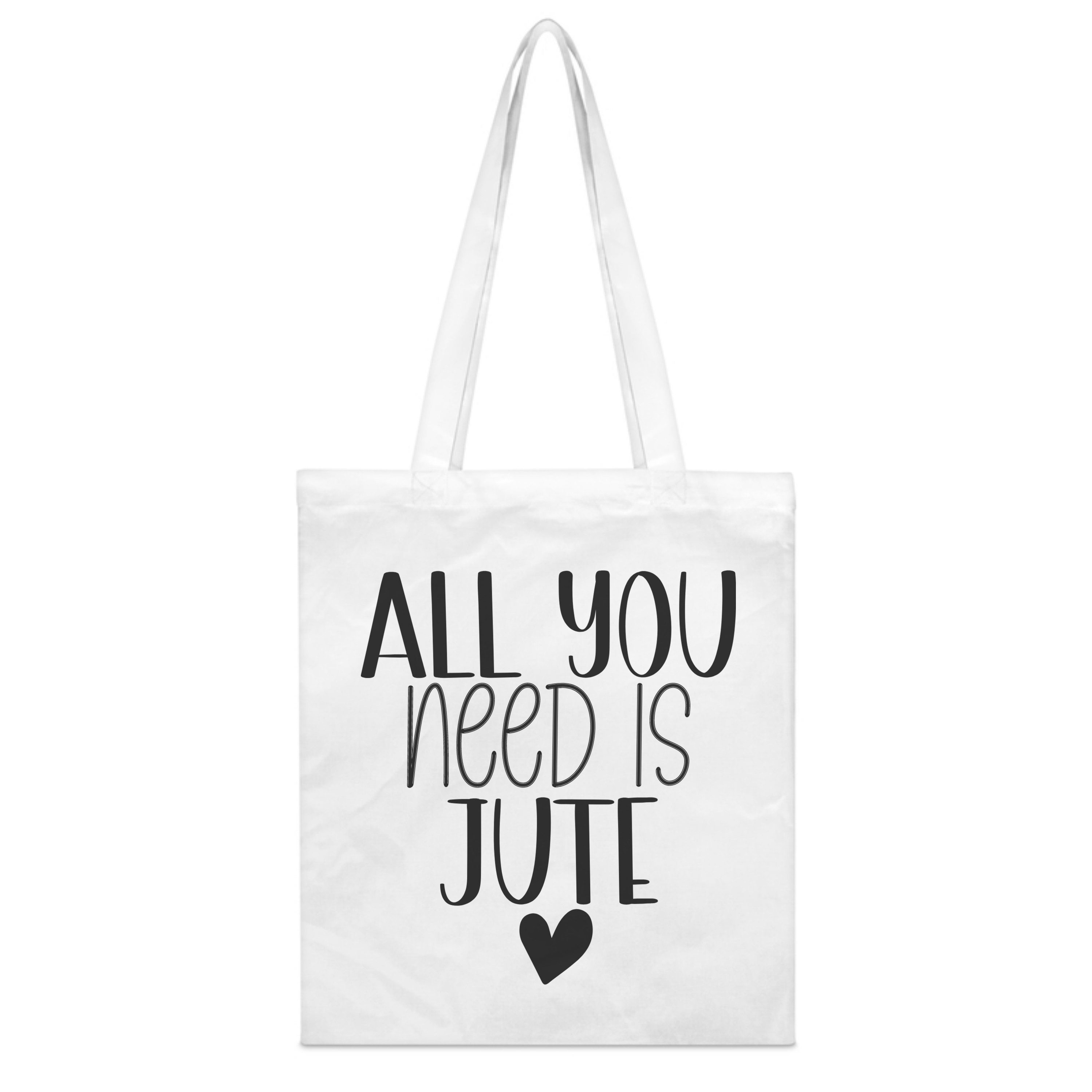 PhotoFancy Tragetasche mit Spruch 'All you need ist Jute' - Stoffbeutel, mit lustigem Spruch