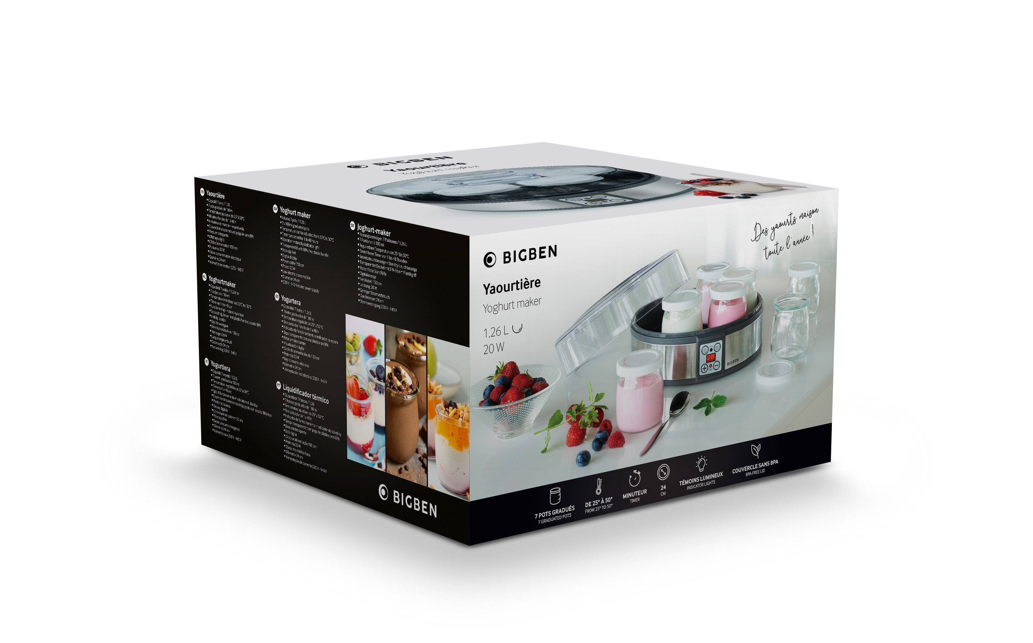 BigBen Joghurtbereiter Joghurt-Maker YM1G