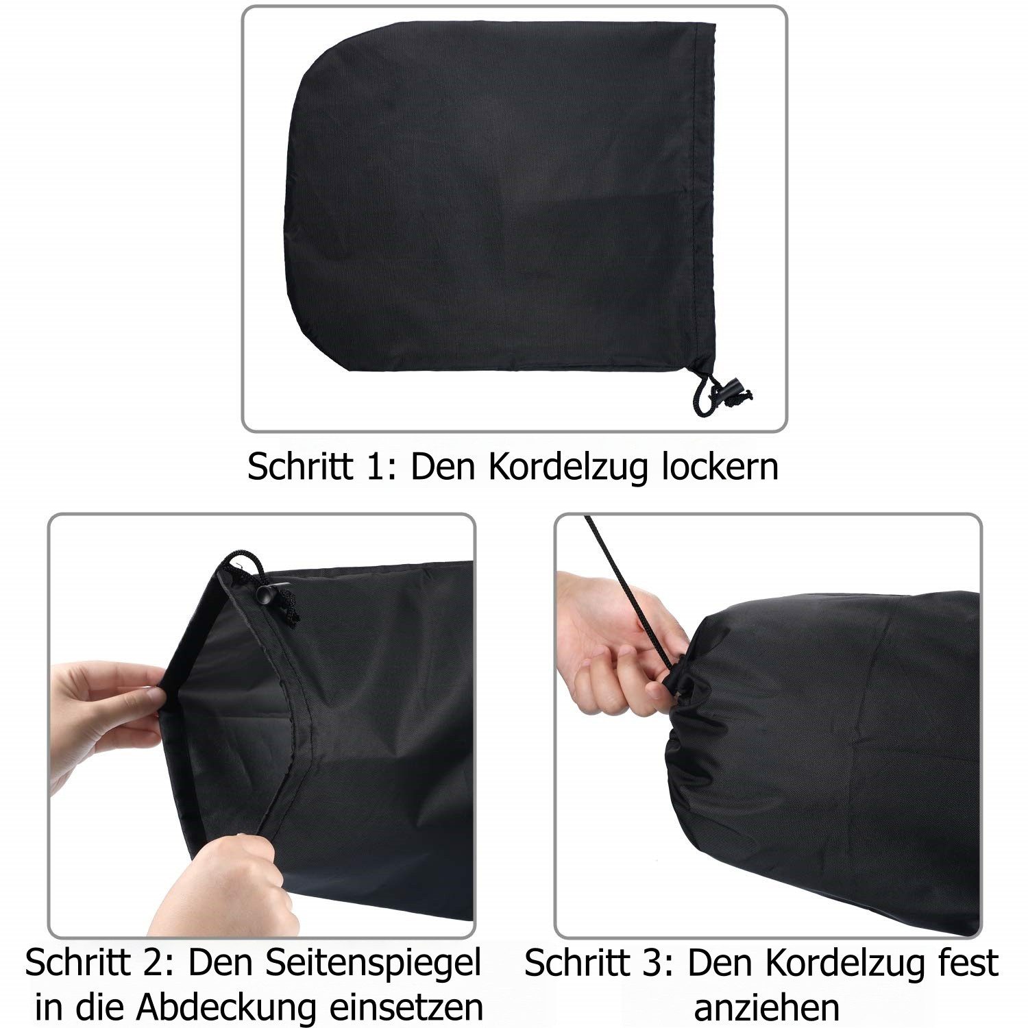 FOUORTUNATE-BEE Car Cover, Car Mirror Protective Cover, Anti-Snow & Frost, Rearview Mirror 2-Pack (Rearview Mirror Cover for Rain, Snow & Frost, Practical and Foldable)