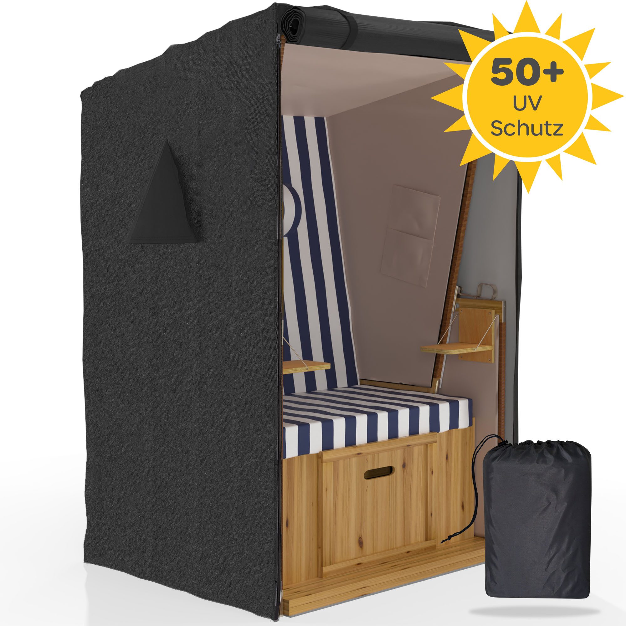 Sanzaro Strandkorb-Schutzhülle, winterfest mit 600D Oxford günstig online kaufen