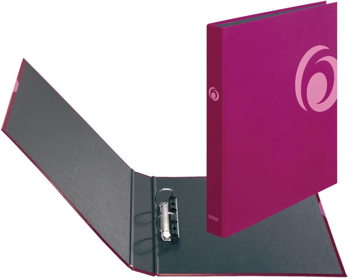 Herlitz Präsentationsordner Ringbuch Fresh Colour 2 Ringe A4 25mm beere maX.file