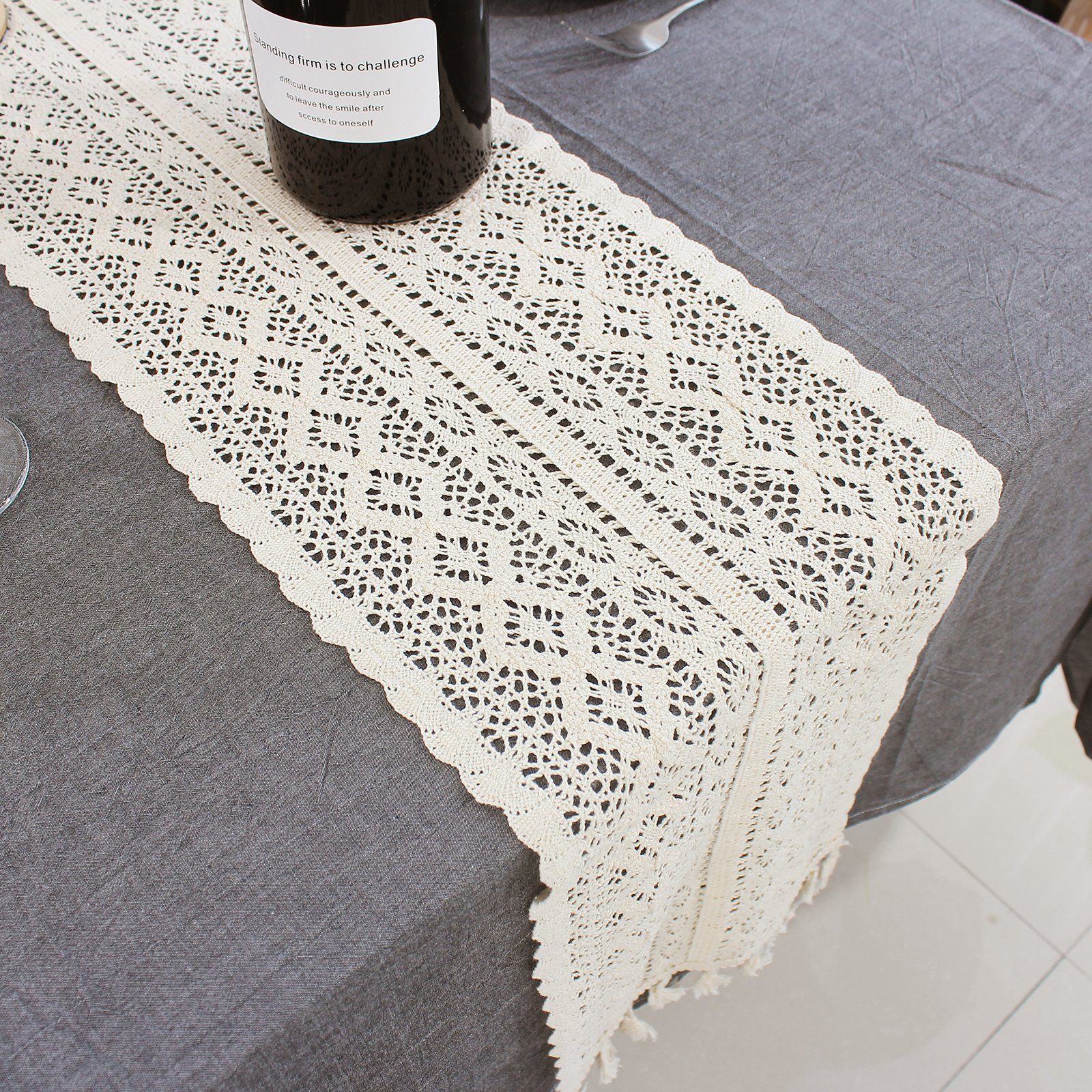 Rosnek Tischläufer Vintage, Baumwolle, Boho-Stil, für Restaurant Ländliche günstig online kaufen