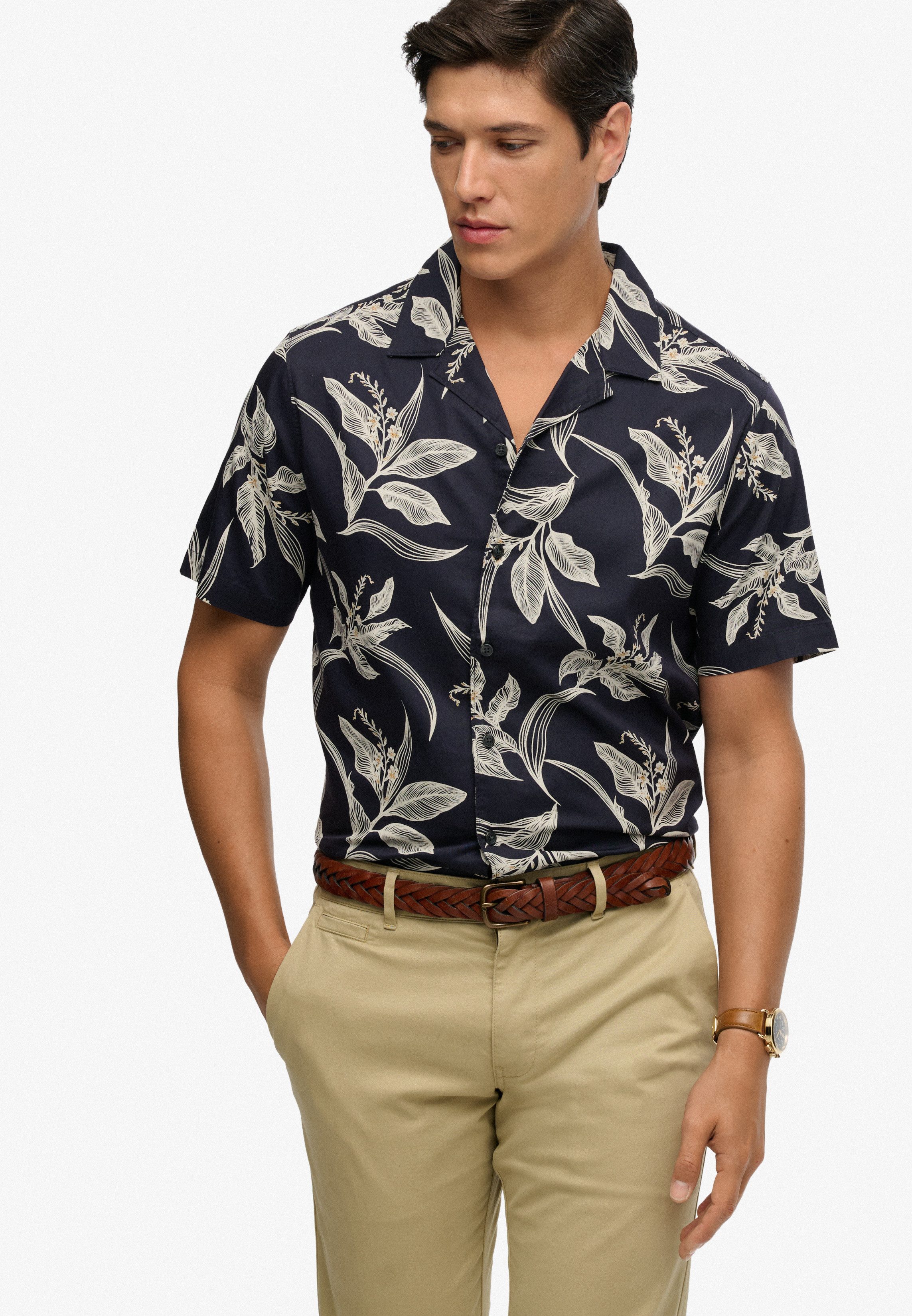 Superdry Hawaiihemd HAWAIIAN PRINT S/S SHIRT mit sommerlich coolem Hawaii-B günstig online kaufen