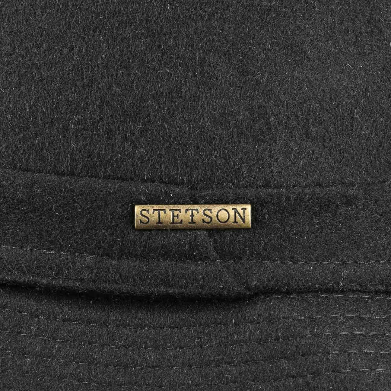 Stetson Fedora mit Italy (1-St) in Wollfilzhut Futter, schwarz Made