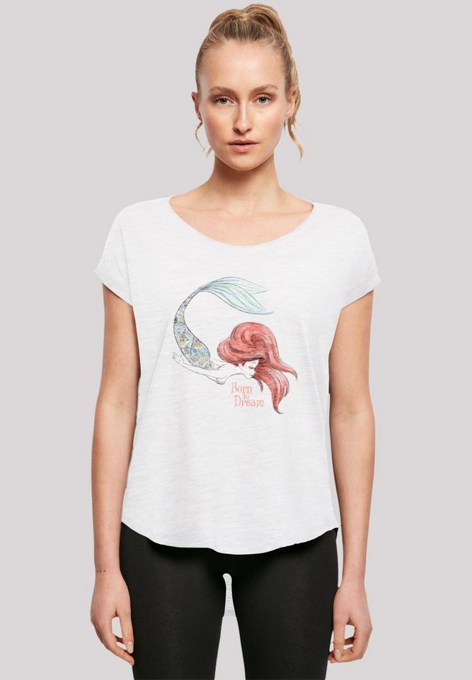 F4NT4STIC T-Shirt Disney Arielle die Meerjungfrau Born To Dream Premium  Qualität