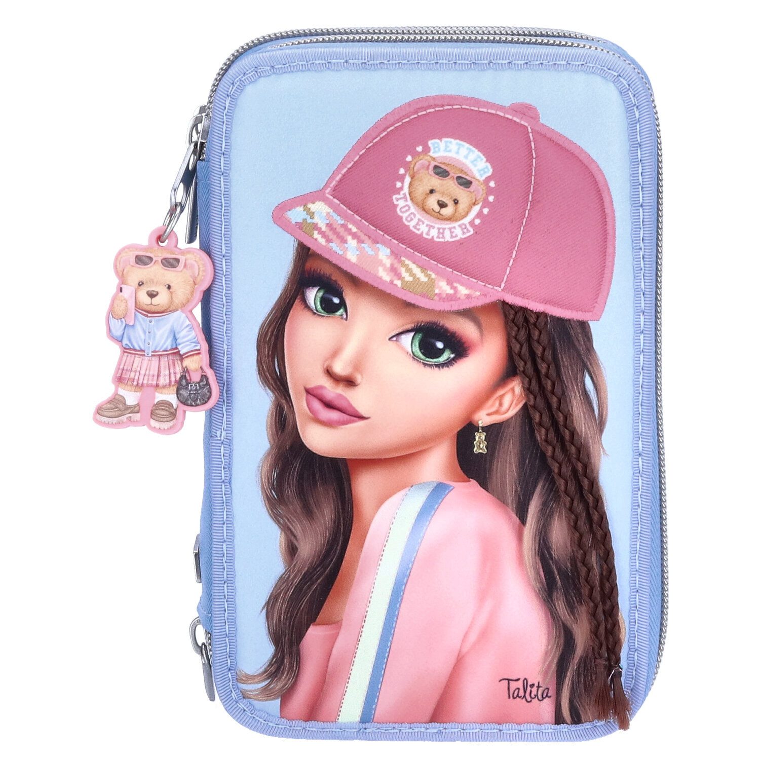 Depesche Federtasche Depesche 3-Fach Federtasche mit Applikation TOPModel TEAM TEDDY 60- Bl – Bild 4 von 5