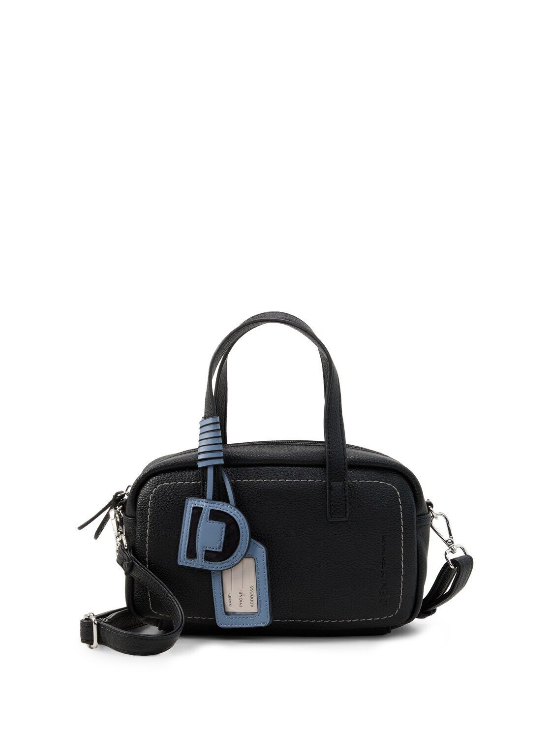 TOM TAILOR Denim Bowlingtasche Bags, TTIRIDA Handtasche mit Anhänger