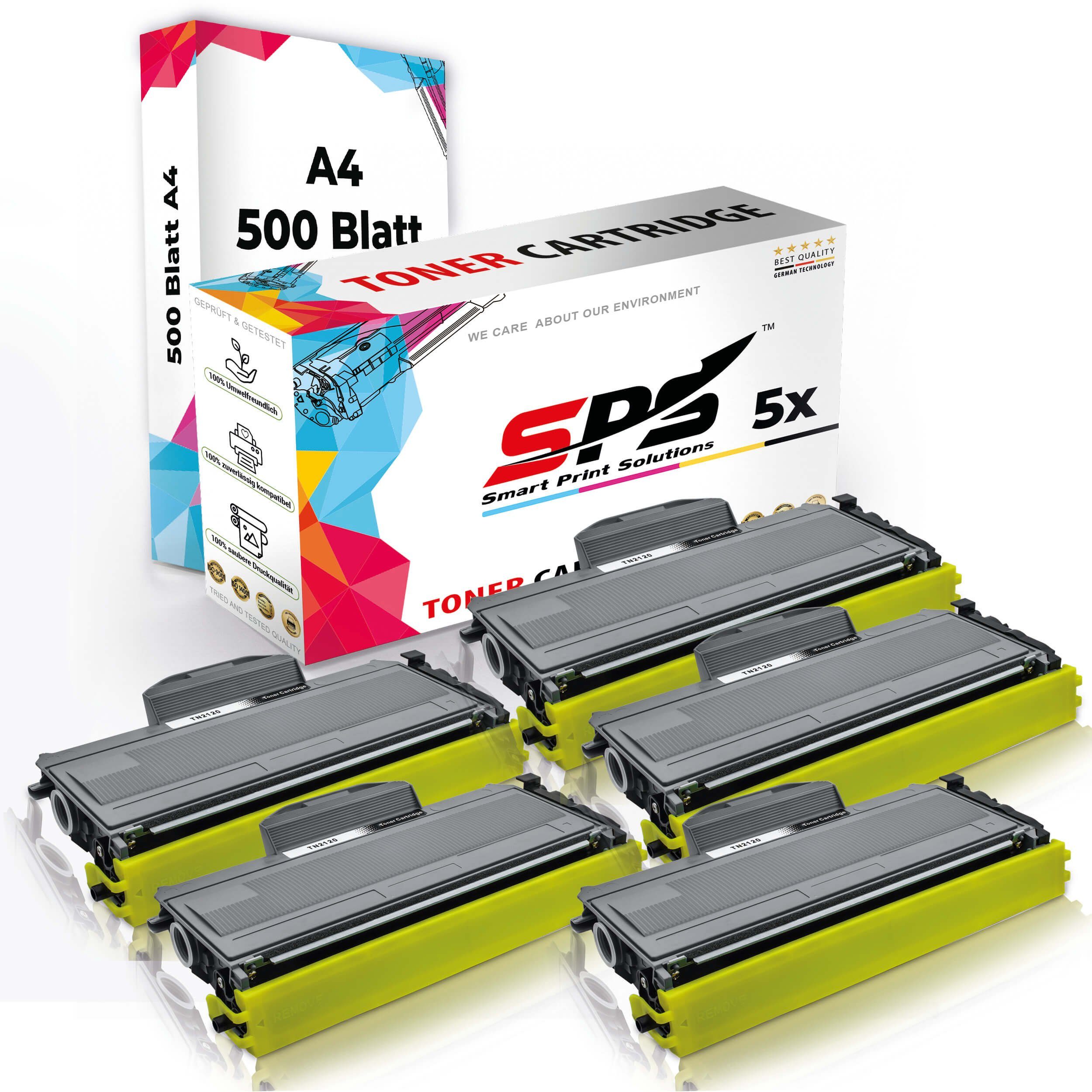 SPS Tonerkartusche Brother 5x W, für 2150 Multipack HL Pack) A4 (6er + Druckerpapier Set Kompatibel