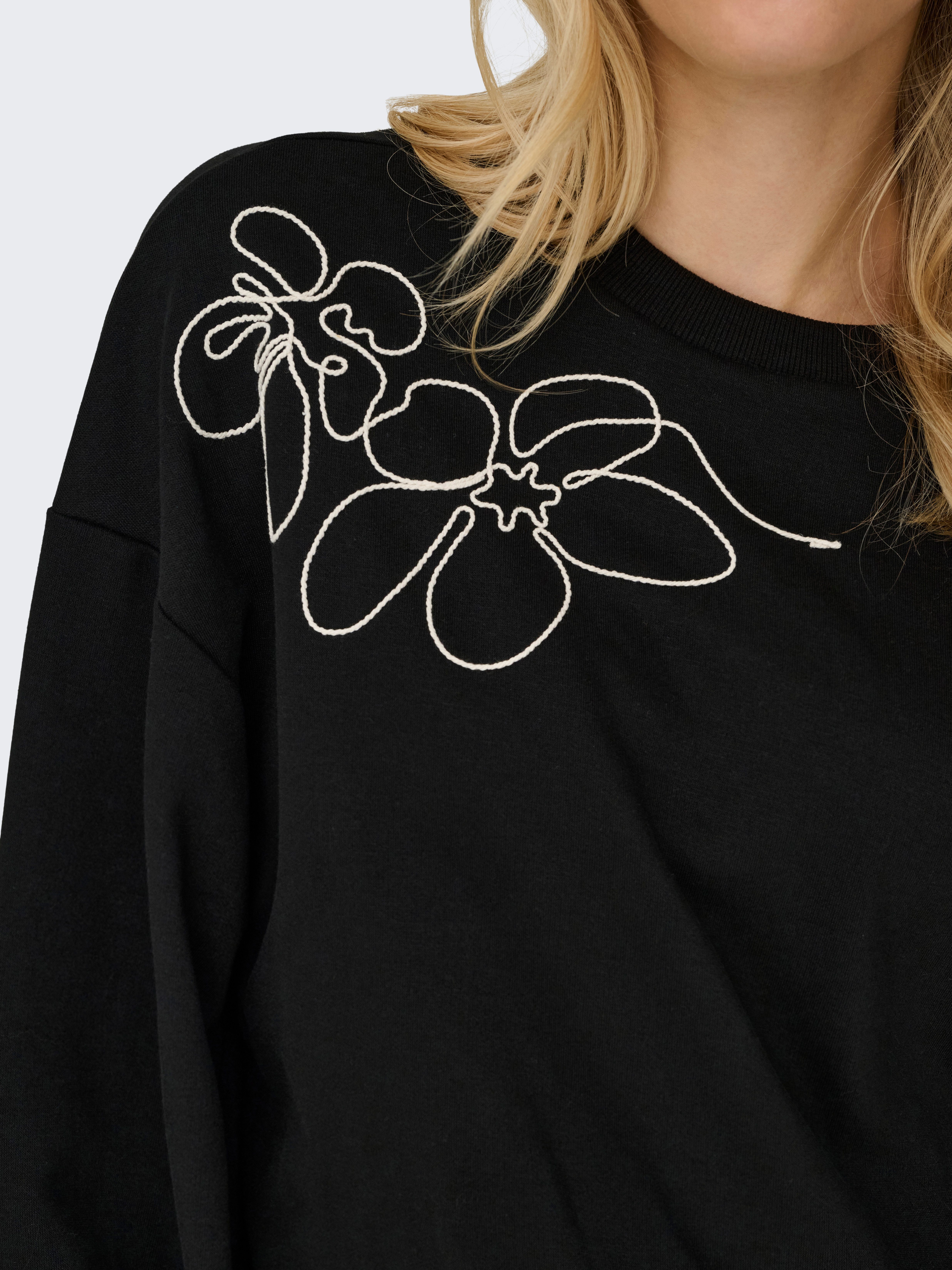 ONLY Sweatshirt ONLBROOK L/S CHEST EMB günstig online kaufen