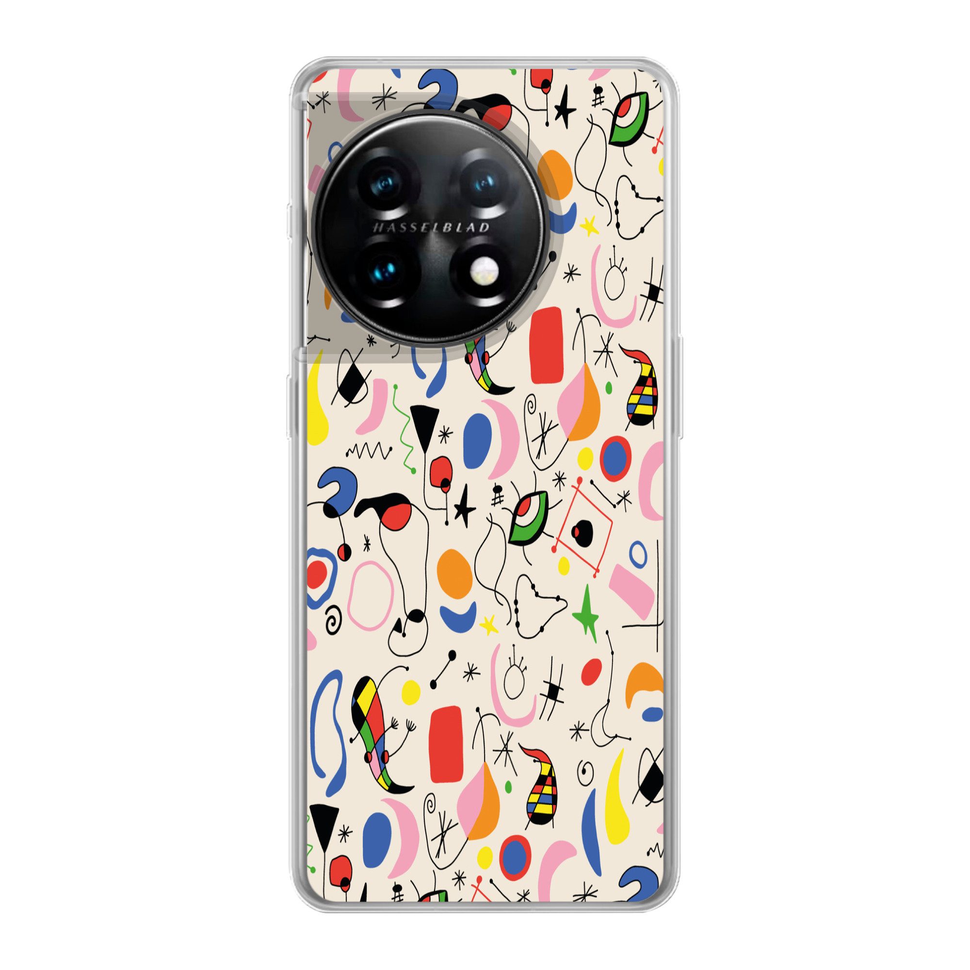 MuchoWow Handyhülle für OnePlus 11 Muster - Abstrakt - Kunst, Handy Case, Silikon, Bumper Case Dünn