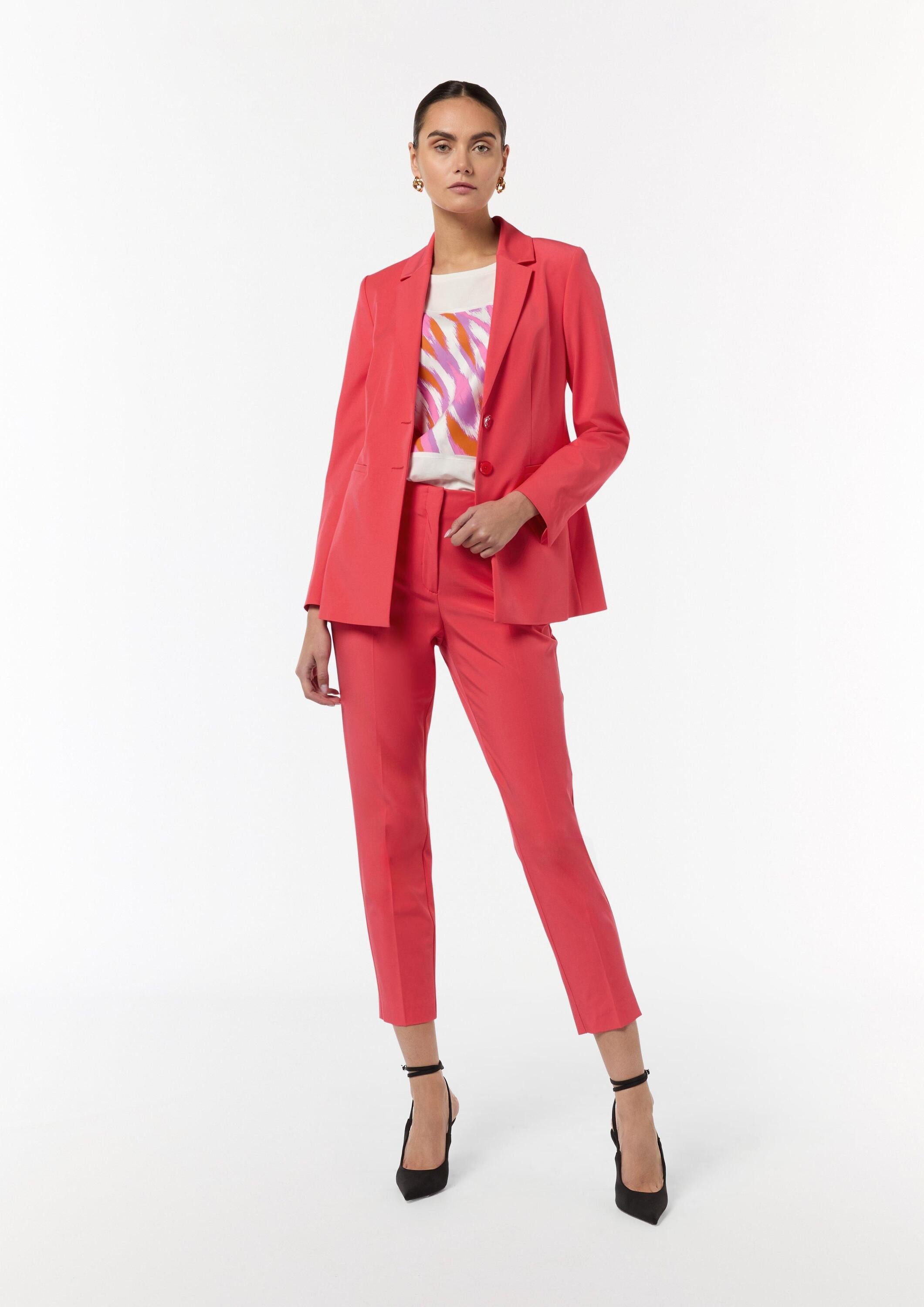 comma Jackenblazer Indoor-Blazer Elastischer, taillierter Blazer aus Viskosemix