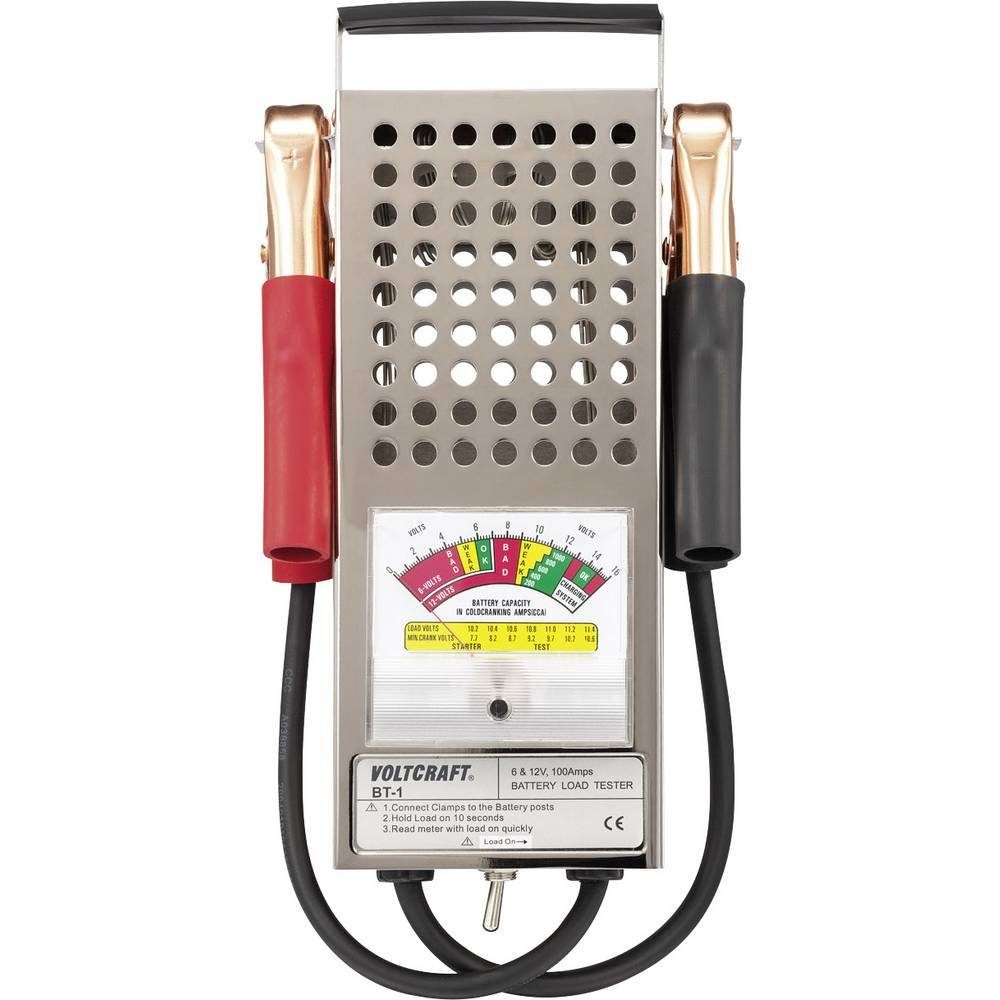 VOLTCRAFT Bleibatterietester Analog BT-1 Batterie-Ladegerät