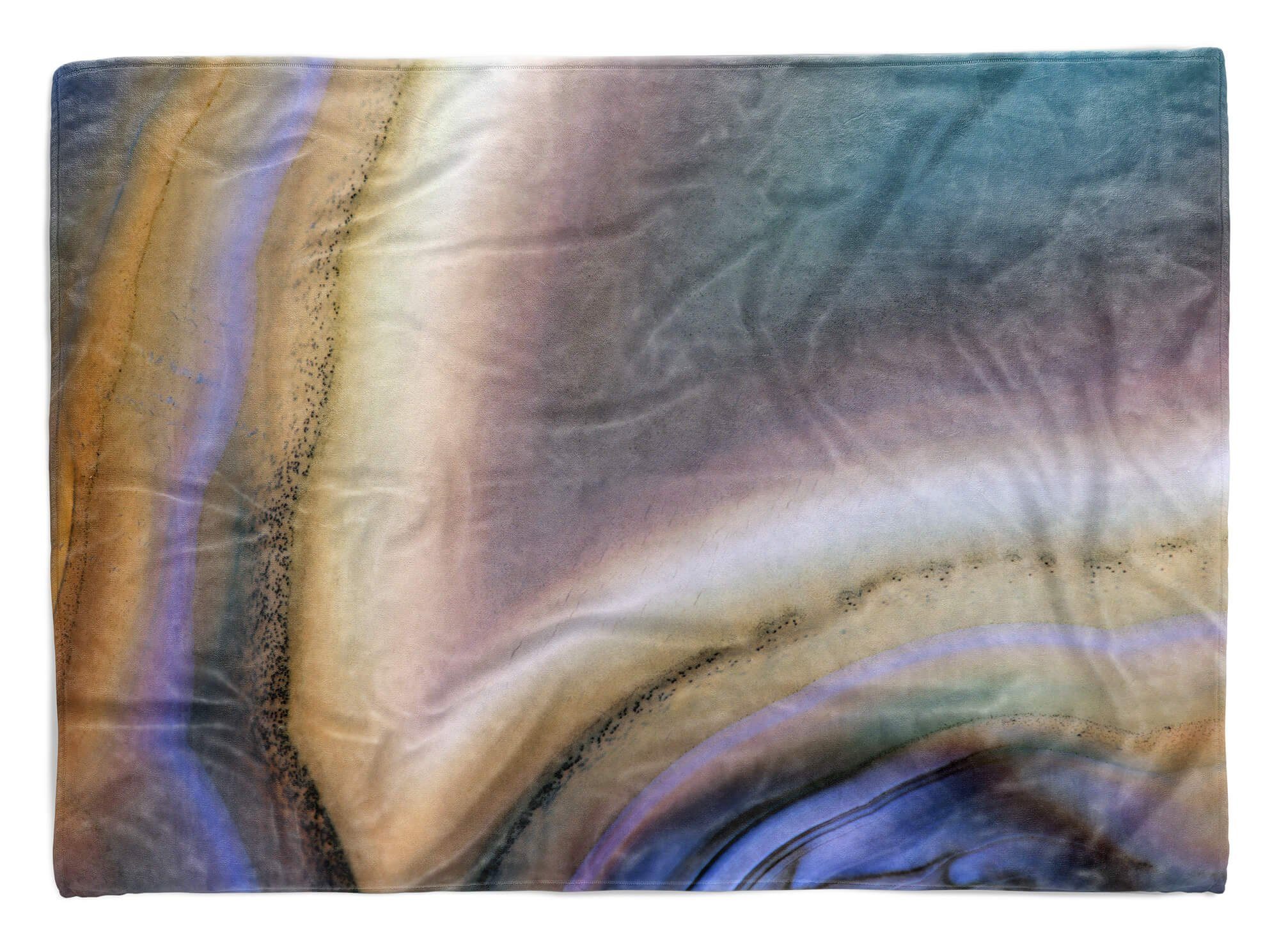 Sinus Art Handtücher Handtuch Strandhandtuch Saunatuch Kuscheldecke mit Fotomotiv Farben Fließend Schön Abstra, Baumwolle-Polyester-Mix (1-St), Handtuch