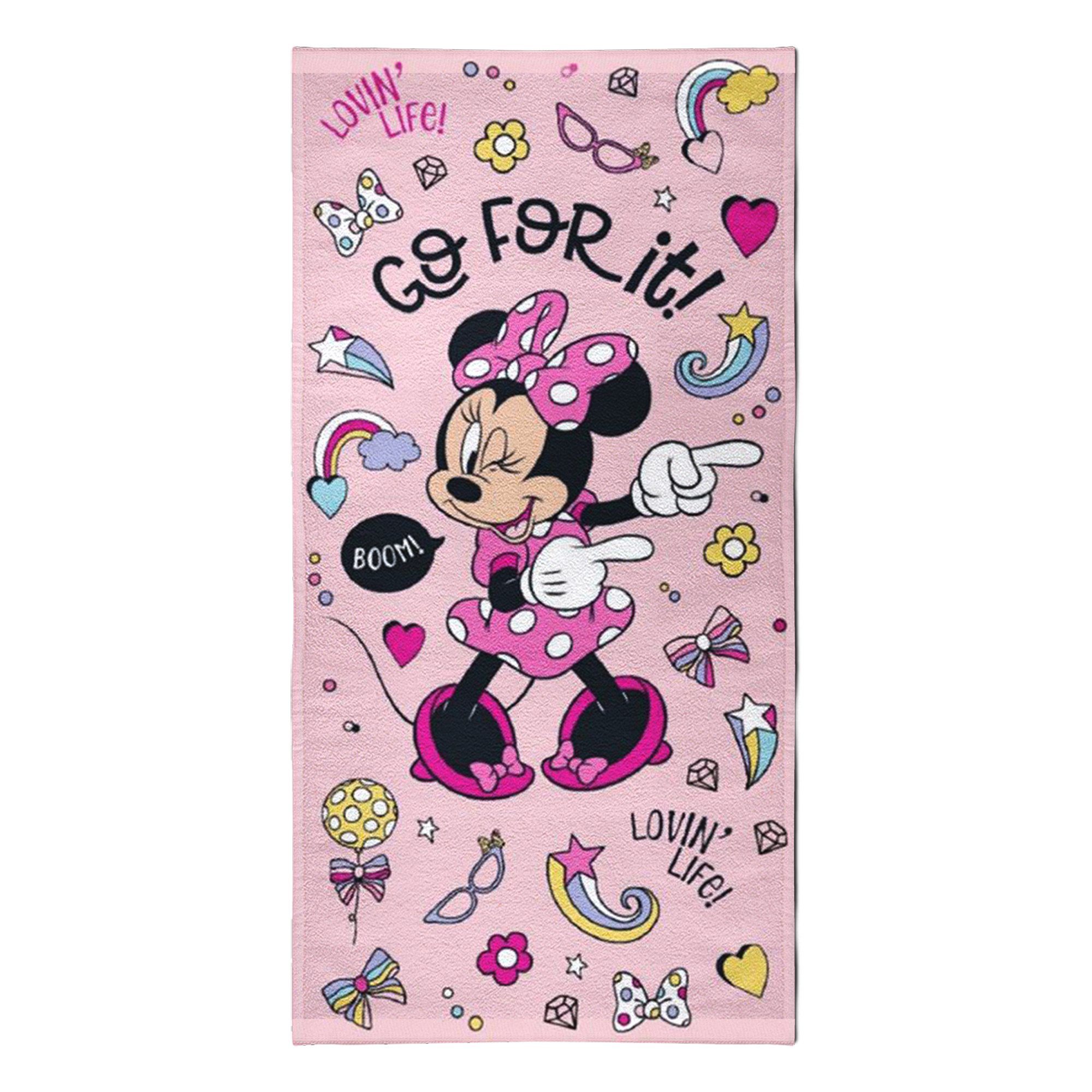 Faro Handtücher Disney Minnie Mouse Duschtuch Strandtuch Badetuch 70 x 140 cm