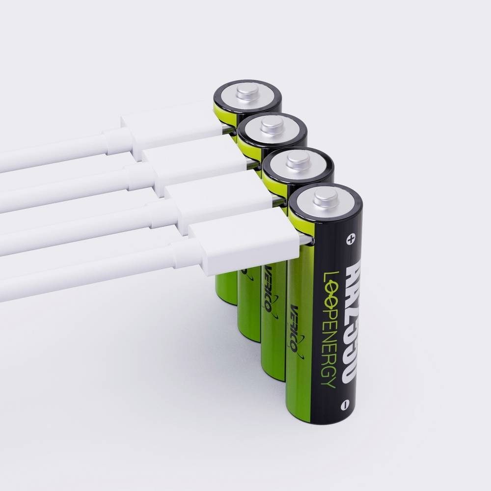 Verico Li-Ion USB-C® Mignon AA-Akku 1.5V 2550mWh 1700mAh ladbar per Akku