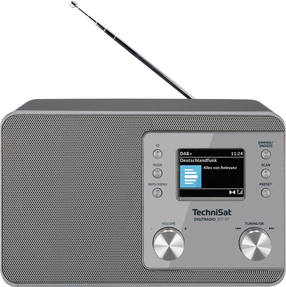 TechniSat DIGITRADIO 307 BT Radio (Digitalradio (DAB), UKW mit RDS, 5 W),  Bluetooth, Sleep-Timer, Weckfunktion