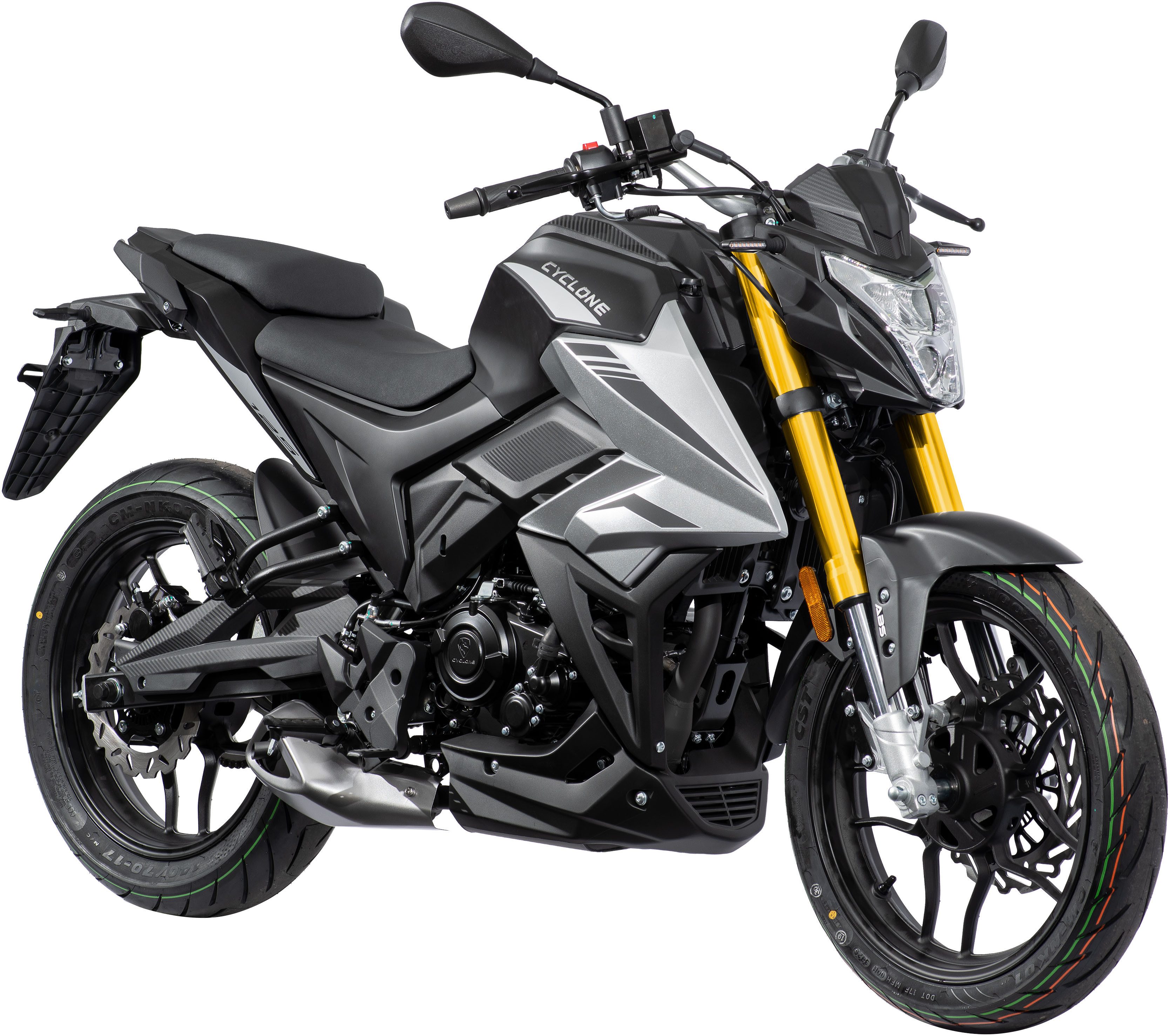 Cyclone Motorrad Batllo5, 125, E5+, Naked, 124 ccm, 95 km/h, Euro 5+, 11 kW, 15 PS, ABS, 125er Naked, digitales Cockpit