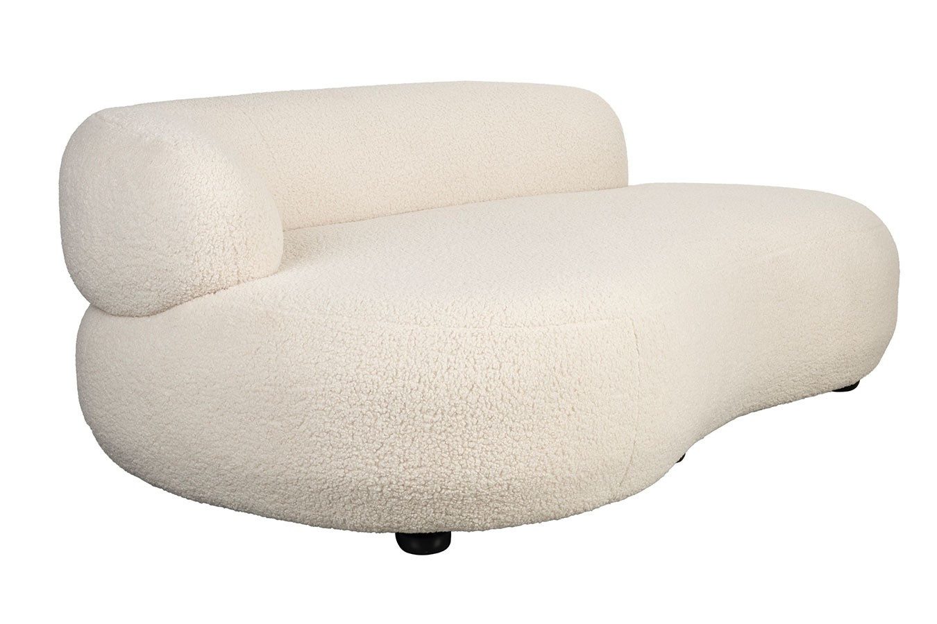 Zuiver Big-Sofa Sofa Noxx 2 Sitzer Boucle Stoff weiss