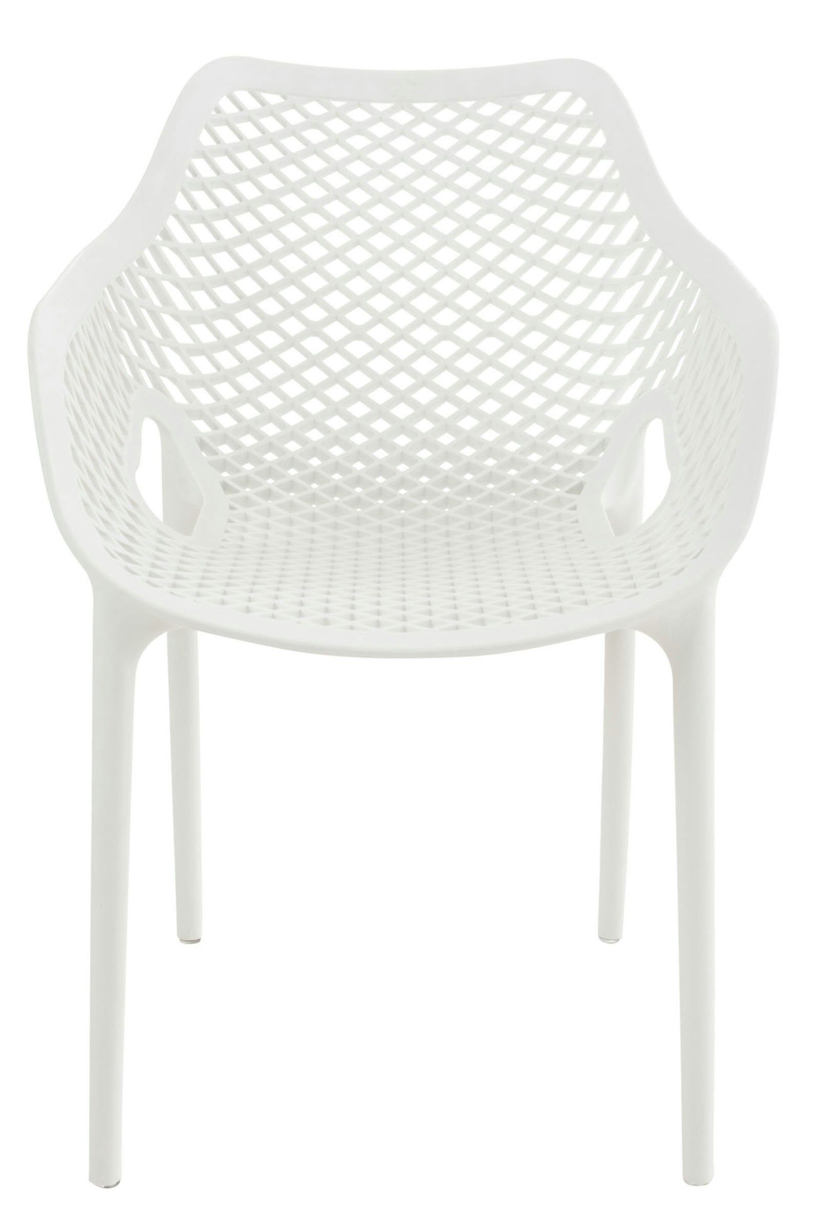CLP (4er Air Outdoor-Stühle, Set), XL weiß mit Wabenmuster Gartenstuhl