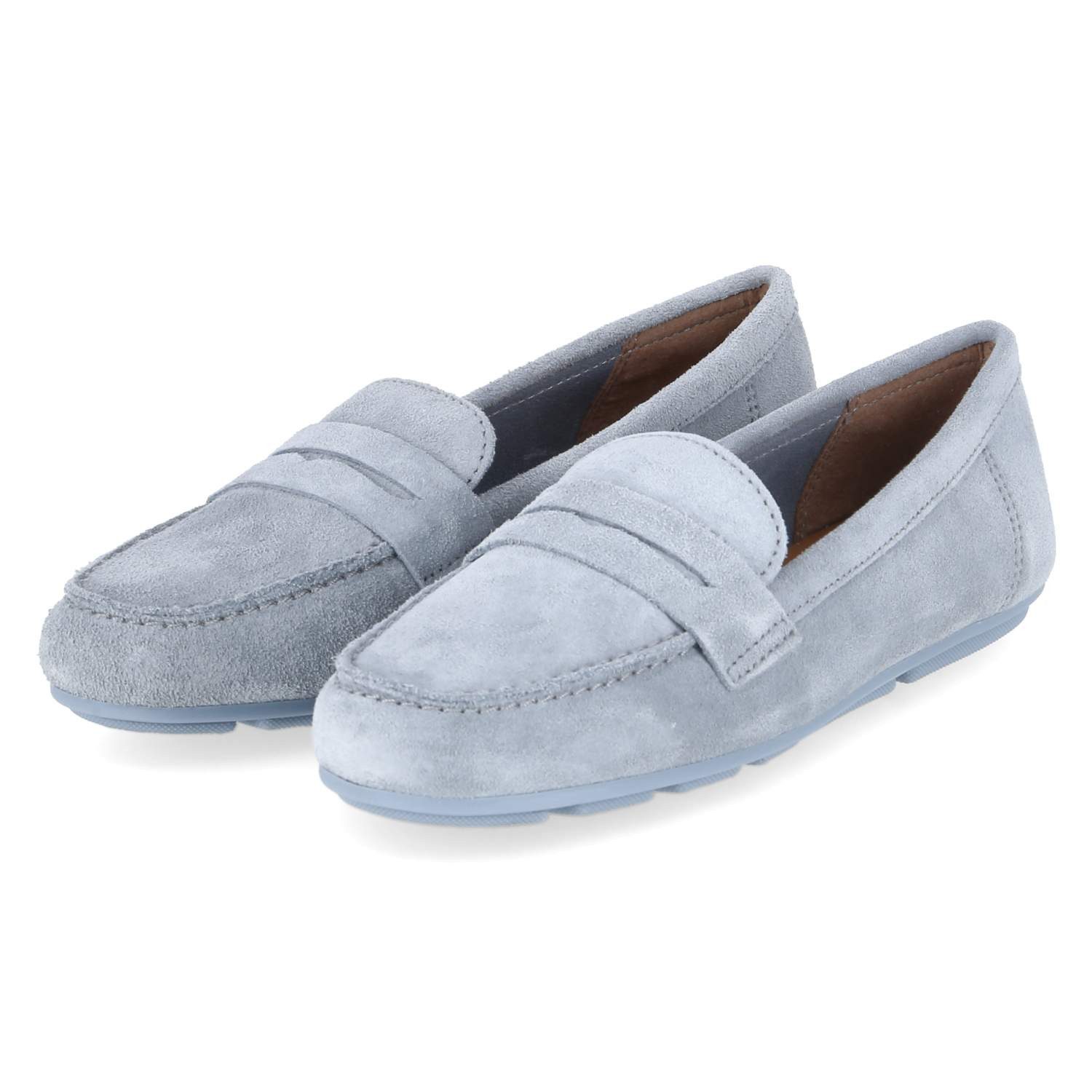 Tamaris Tamaris 1-24203-46-812 Damen Rauleder hellblau Slipper günstig online kaufen