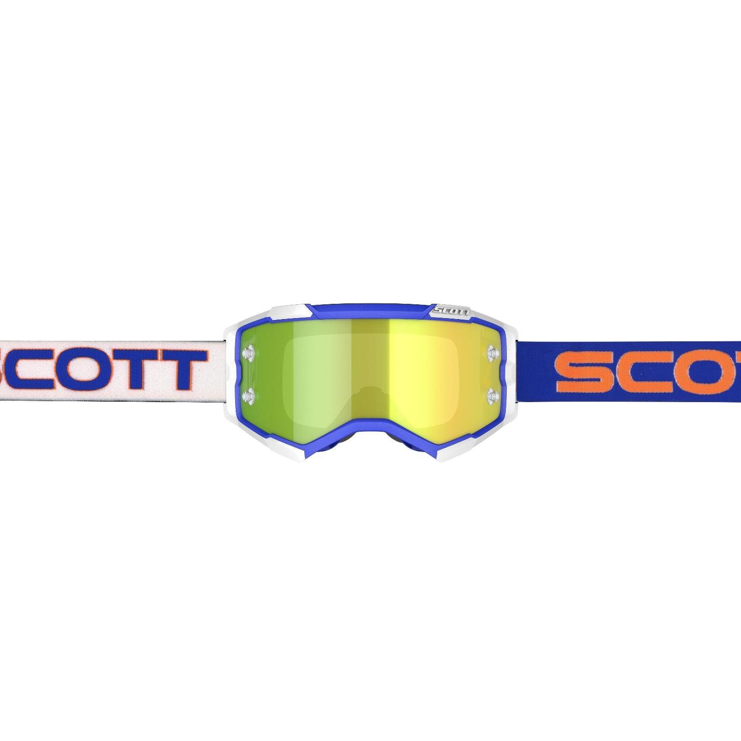 Scott Sportbrille Scott Brille Motocross MX weiß/blau Fury Unisex