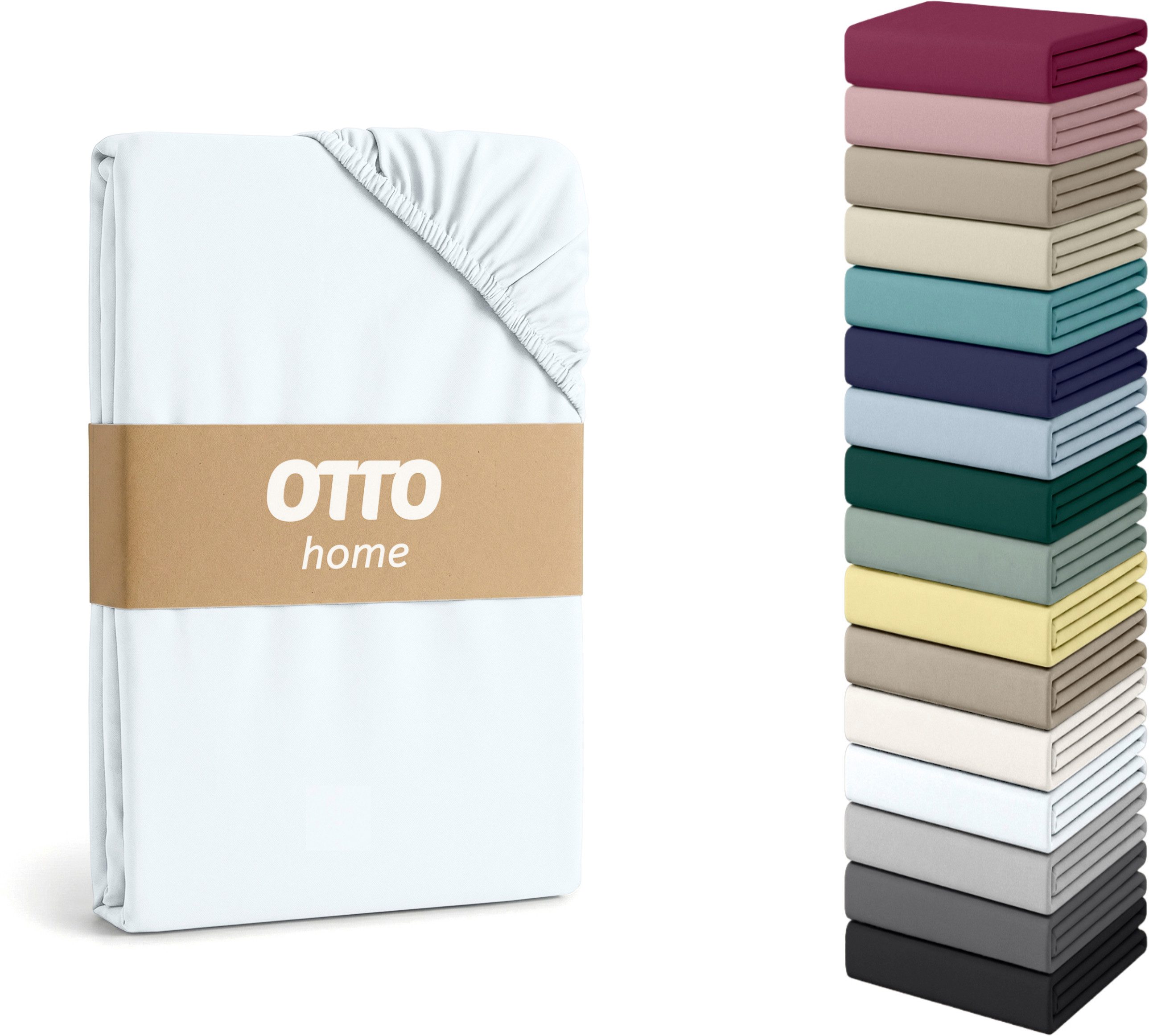 OTTO home Spannbettlaken Physalis Topper COMFORT, Jersey-Elasthan, Gummizug: rundum, (1 Stück), bis 10 cm Höhe, Bettlaken, Laken, in Comfort & Premium Qualität
